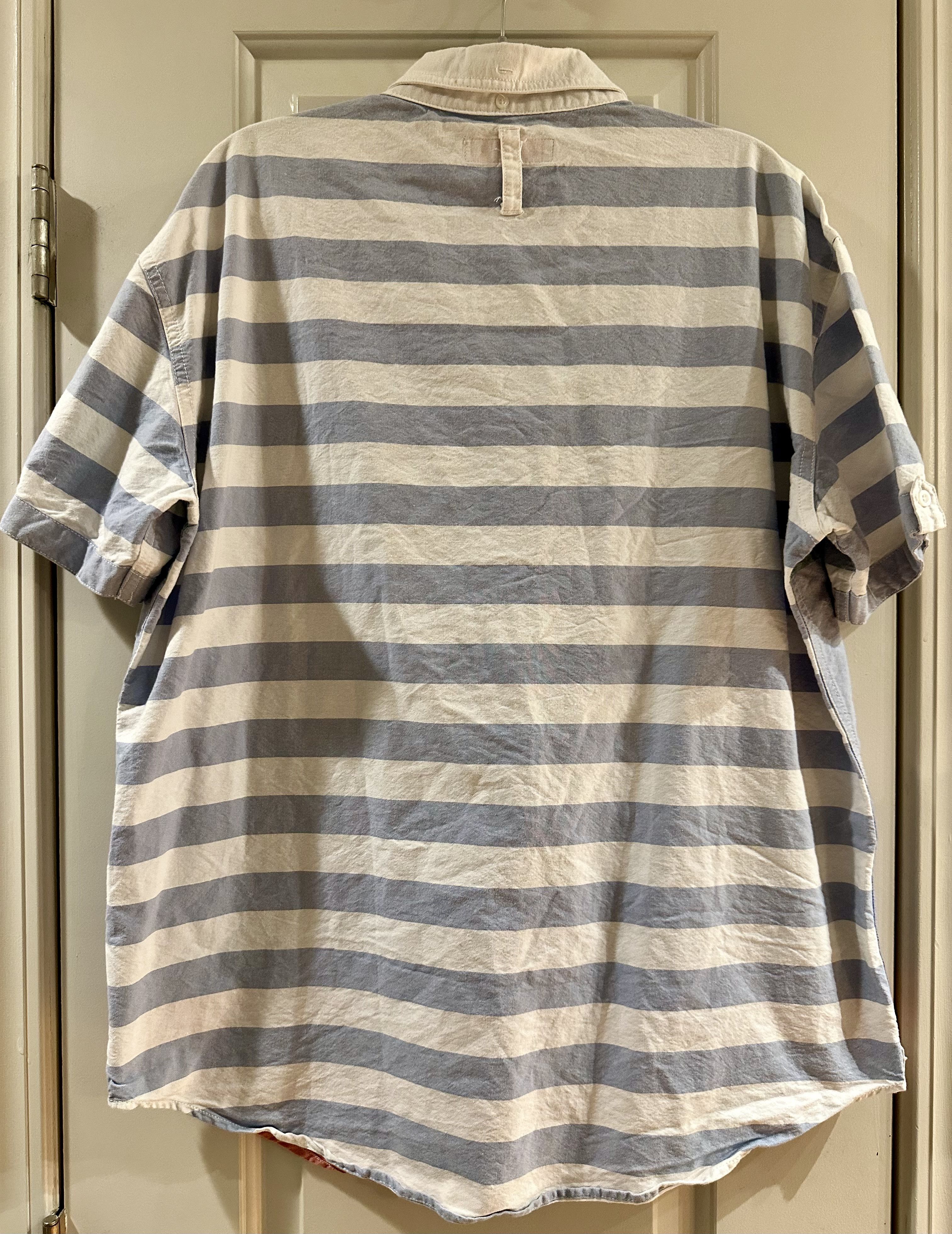 Staple Staple Pigeon Color Block Short Sleeve Button-Up Shirt Size US XL / EU 56 / 4 - 5 Thumbnail