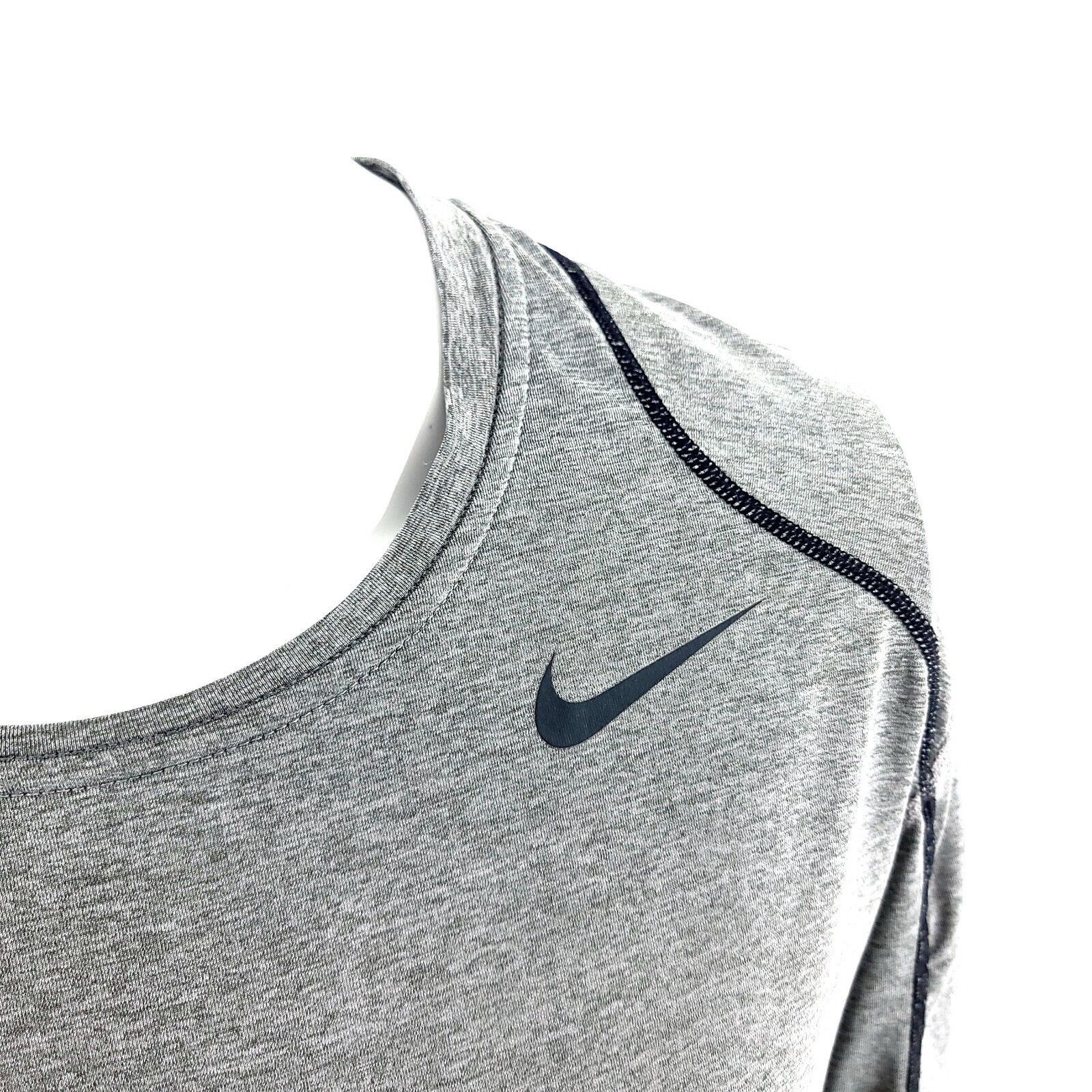 Nike Nike Pro Dri-fit Fitted Medium Gray Crew Neck Long Sleeve T- Size US M / EU 48-50 / 2 - 2 Thumbnail