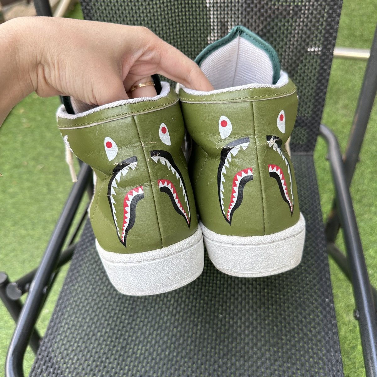 Bape 💥Rare Bape Shark Sta Hi Tiger WGM Size US 9 / EU 42 - 5 Thumbnail