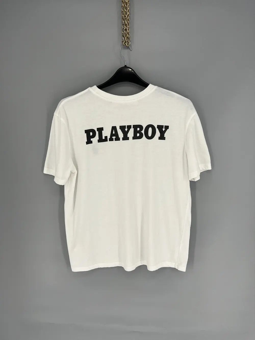 Playboy VINTAGE PLAY BOY V NECK BOX MAN 👨 LOGO TEE Size US M / EU 48-50 / 2 - 9 Thumbnail