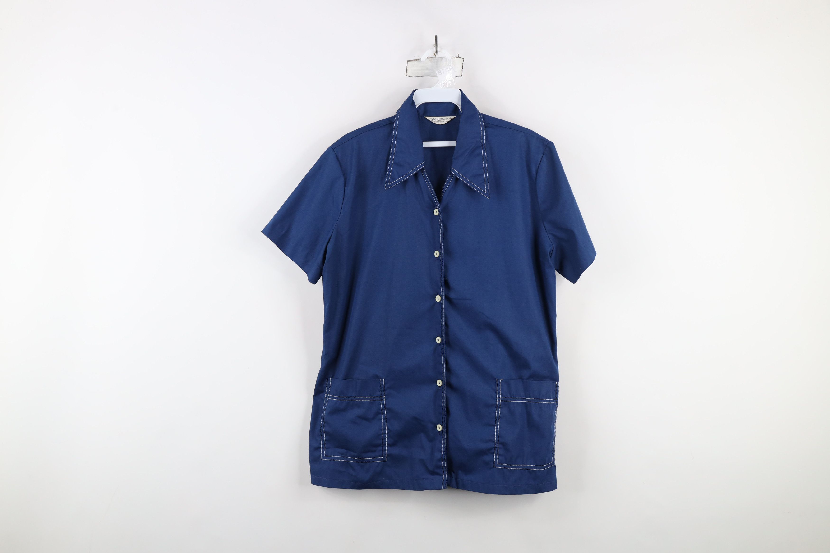 Vintage Vintage 60s 70s Streetwear Short Sleeve Beach Button Shirt Size XS / US 0-2 / IT 36-38 - 1 Thumbnail