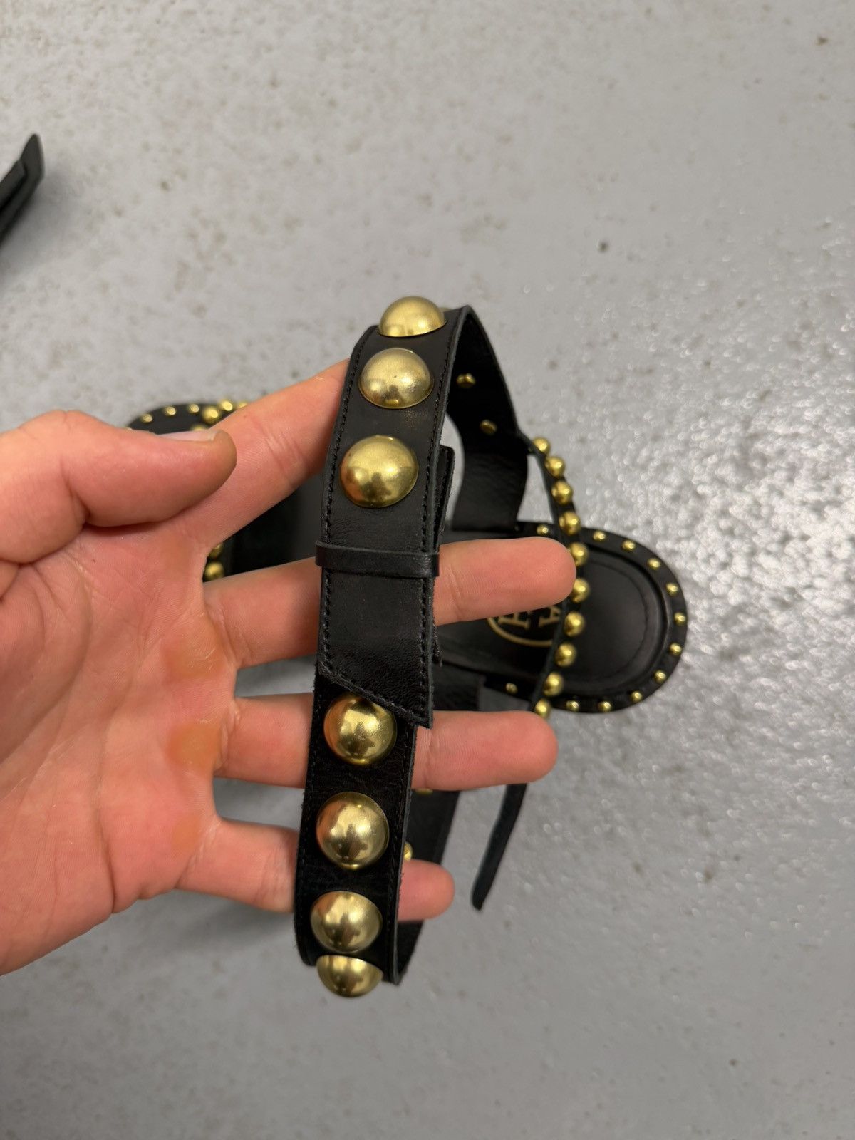 ASH Ash Studded Leather Heel Sandals Size US 6 / IT 36 - 4 Thumbnail