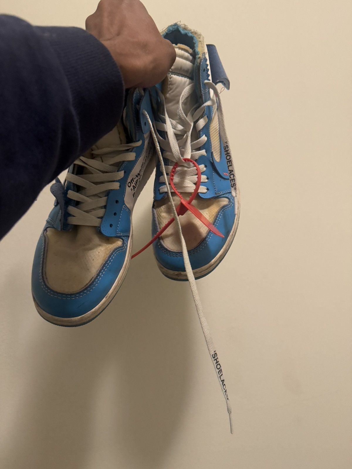 Nike Off white 1 Jordan UNC Size US 11 / EU 44 - 5 Thumbnail