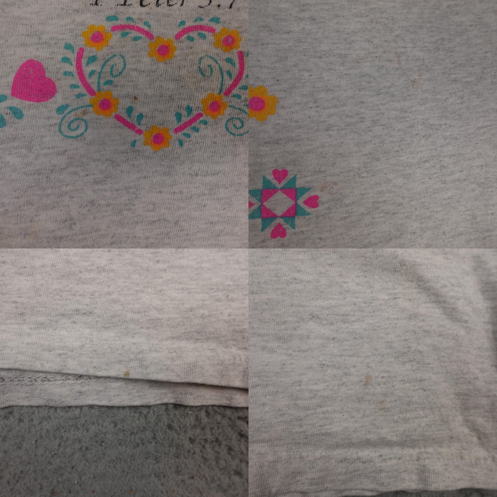 Vintage VINTAGE Jesus Shirt Mens Medium Gray 1 Peter 5:7 Cares For You Made In USA 90s Size US M / EU 48-50 / 2 - 8 Thumbnail