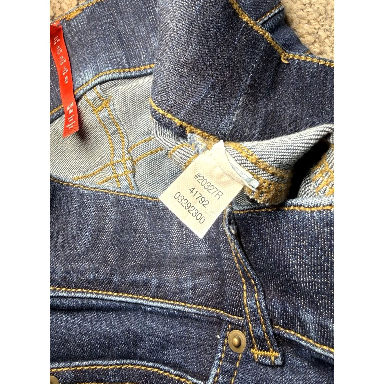 Spanx SPANX Womens Jeans Medium Flare Wide Stretch Midnight Shade Blue 20327R Size 32" / US 10 / IT 46 - 5 Thumbnail