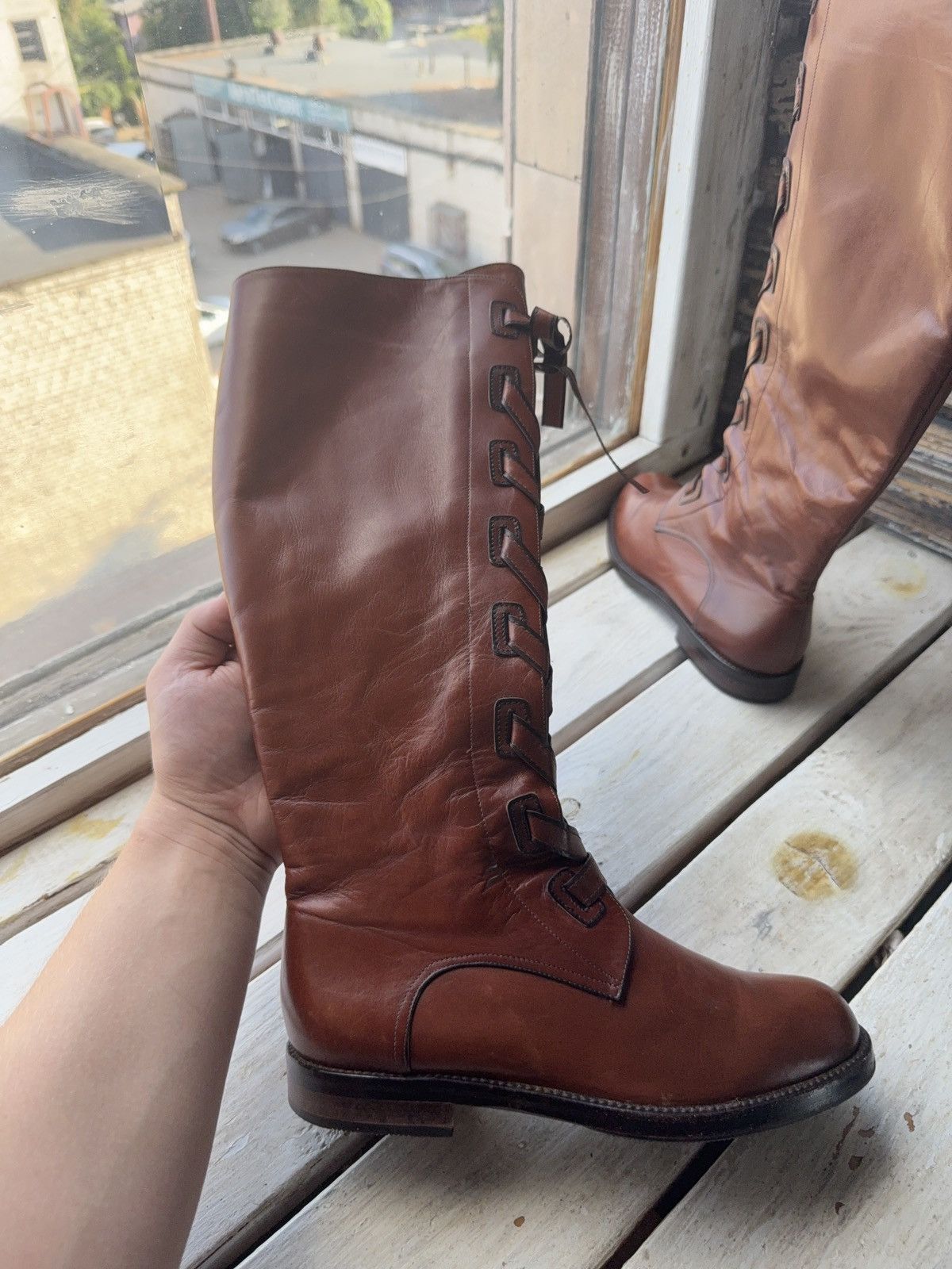 Bally Luxury 00s Bally Vintage Cowgirl Western High Boots 36 1/2 Size US 6 / IT 36 - 3 Thumbnail
