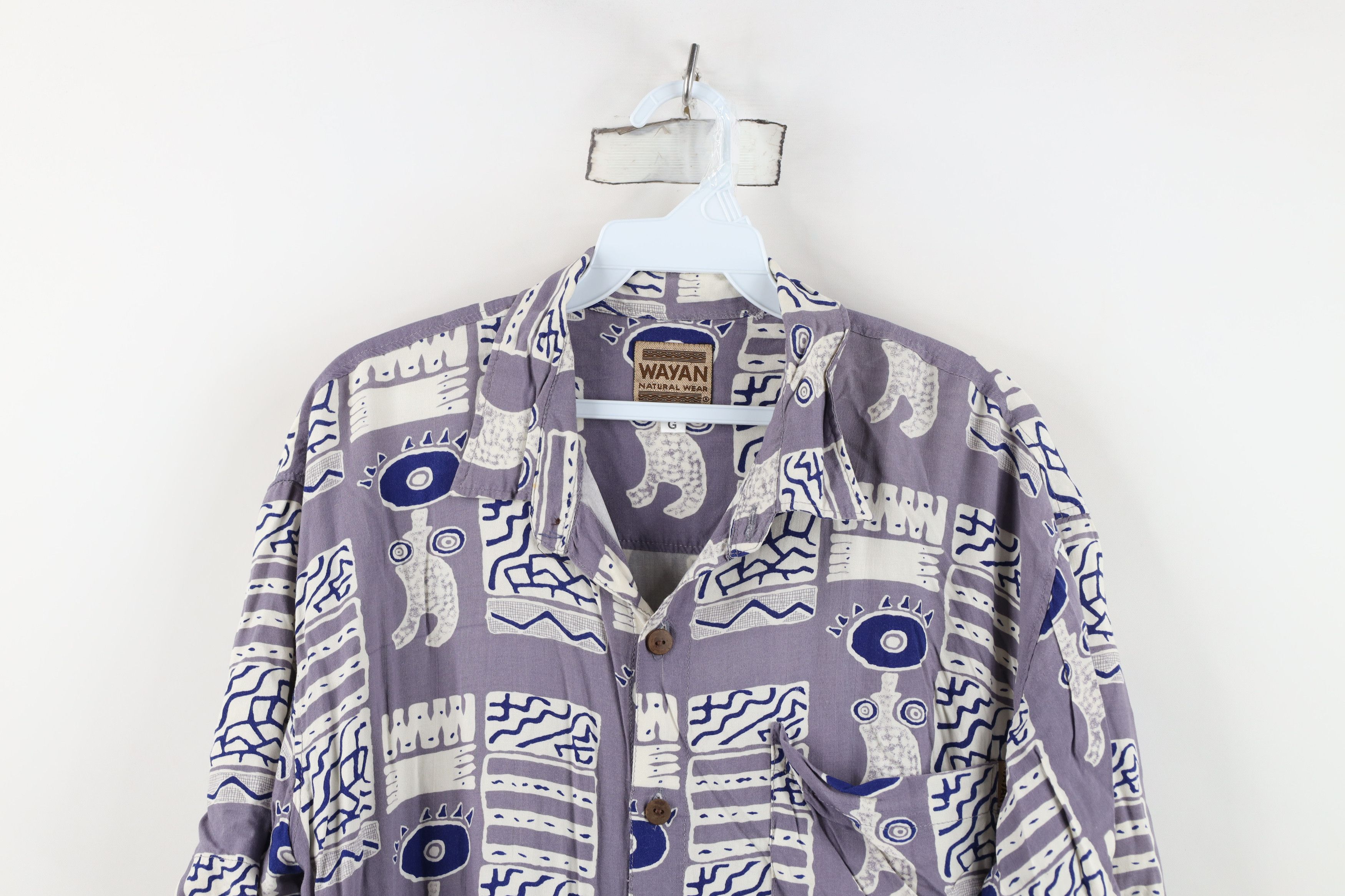 Vintage Vintage 90s Y2K Streetwear Hawaiian Rayon Button Shirt Luau Size US L / EU 52-54 / 3 - 2 Thumbnail