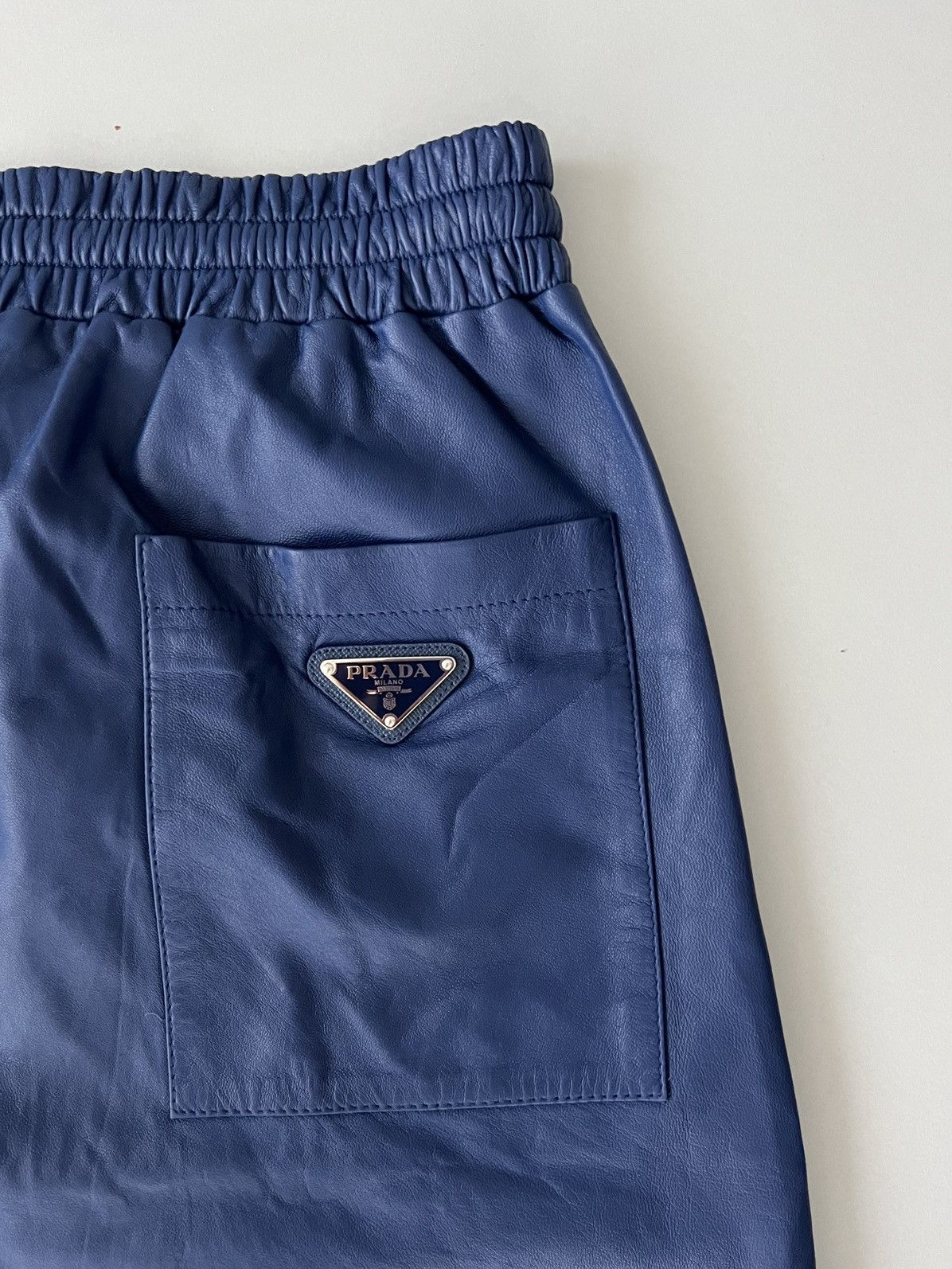 Prada Prada Nappa Leather Bermudas Size US 32 / EU 48 - 7 Thumbnail