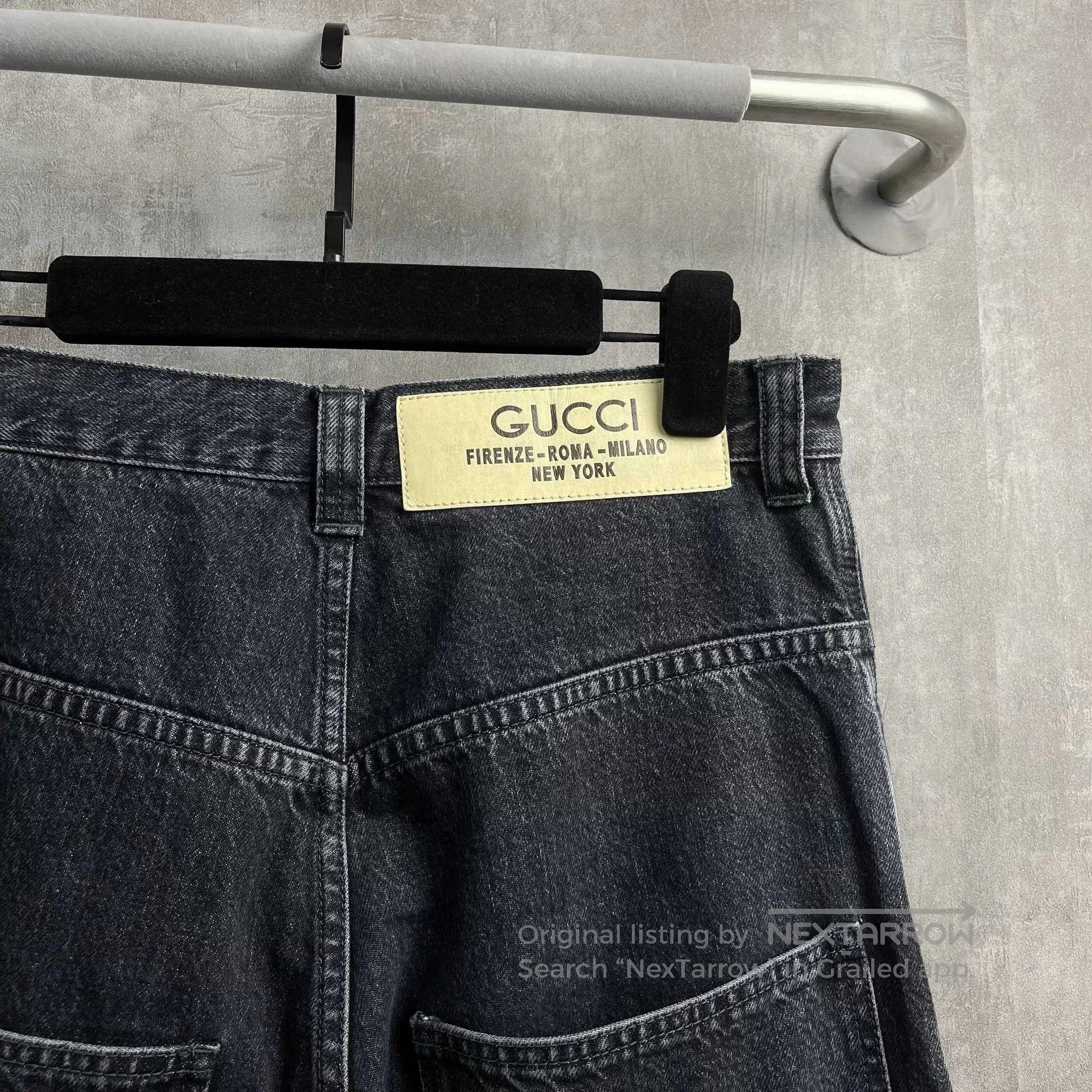 Gucci Gucci Washed Black Distressed Wide. Size 30" / US 8 / IT 44 - 5 Thumbnail