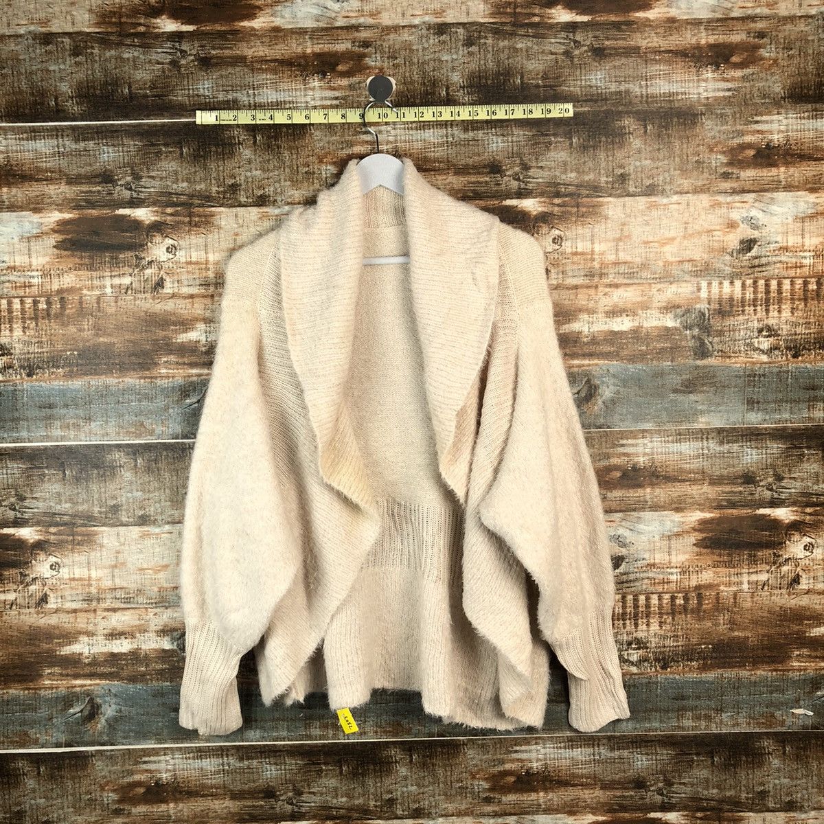 Japanese Brand DLL Ryuyu Cream Cardigan Knitwear #C052 Size M / US 6-8 / IT 42-44 - 1 Thumbnail