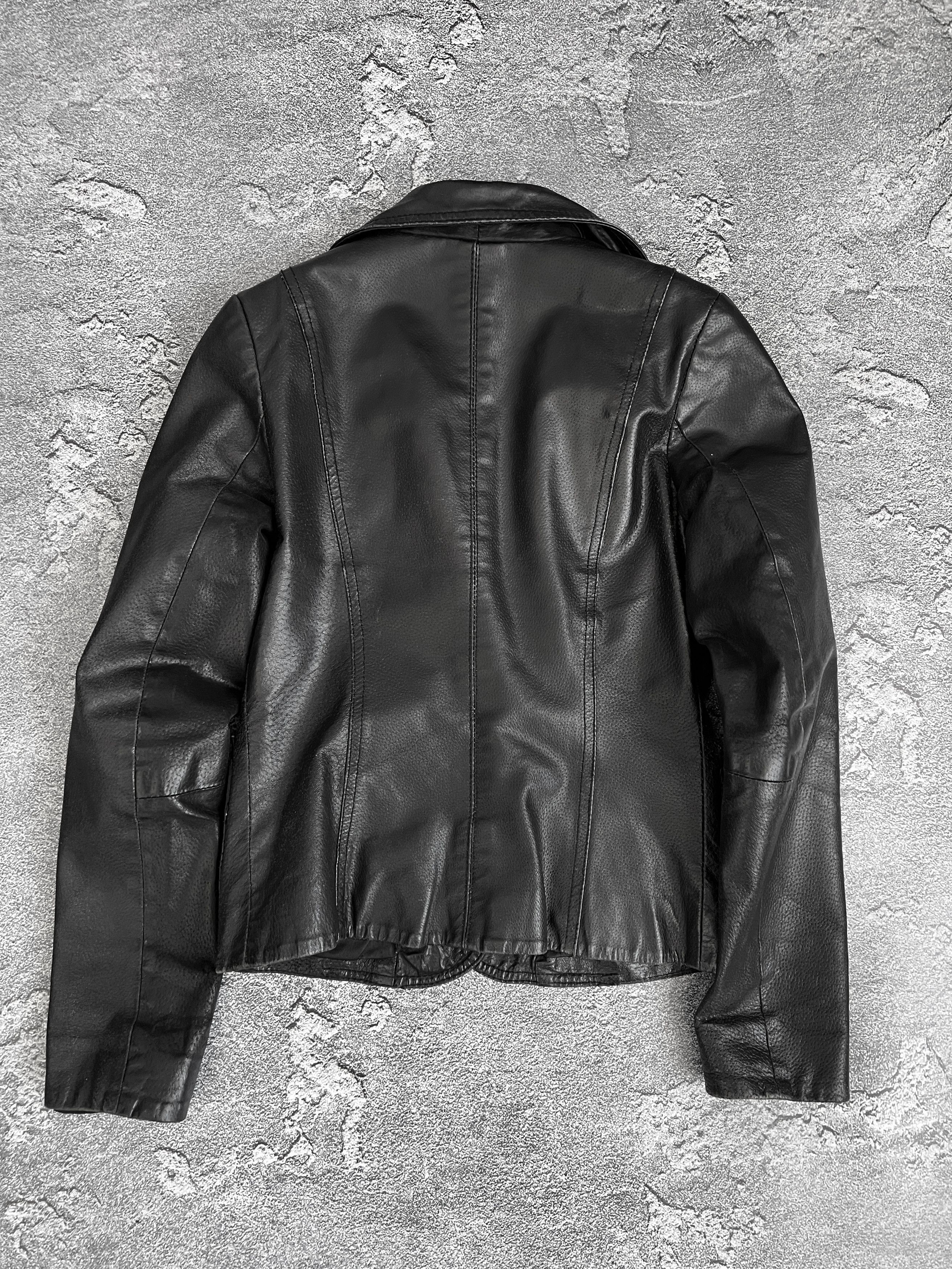 Vintage Leather jacket blazer y2k gothic grunge Size S / US 4 / IT 40 - 7 Thumbnail