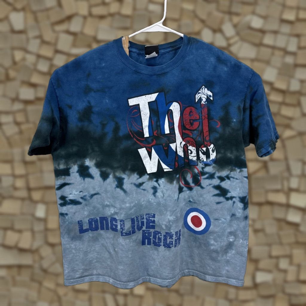 Liquid Blue VINTAGE The Who Liquid Blue Long Live Rock Tie Dye T Shirt 2XL Blues Blue Crew Neck Graphic Print Short Sleeve Men Rock Band Tee 90s Size US XXL / EU 58 / 5 - 1 Thumbnail