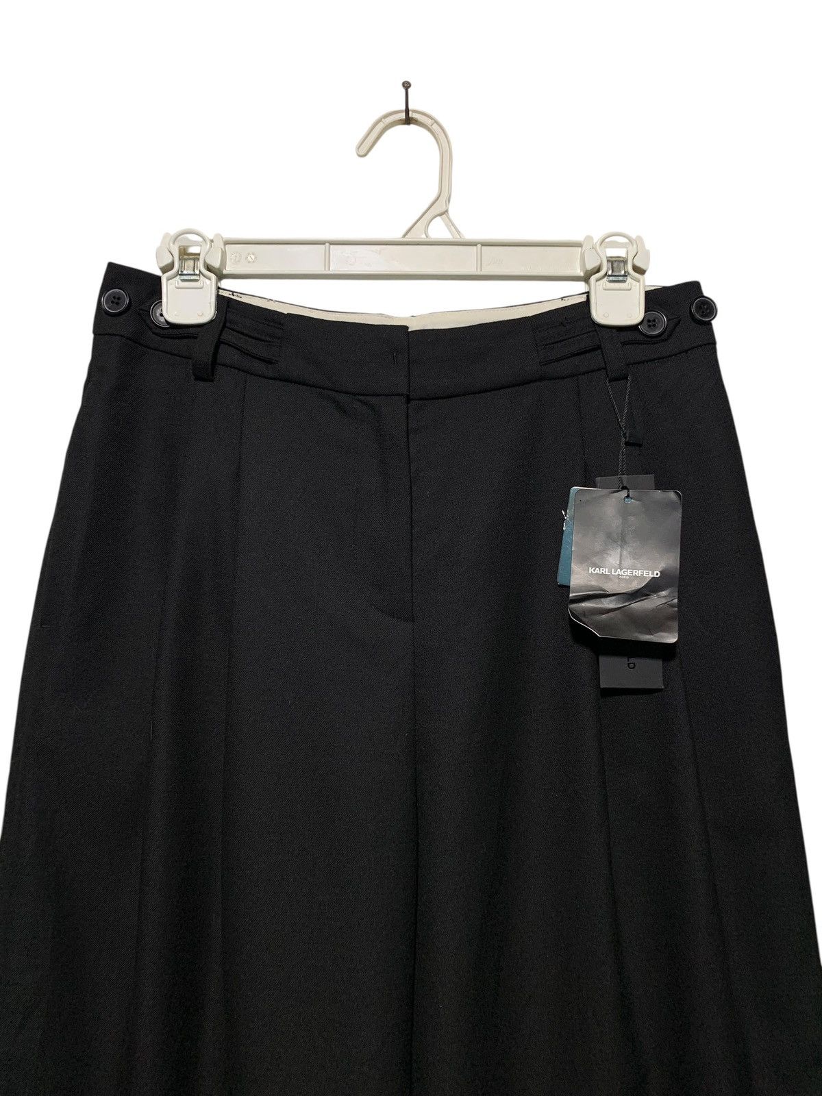 Karl Lagerfeld BRAND NEW wide leg pleated tailored pants Size 28" / US 6 / IT 42 - 2 Thumbnail