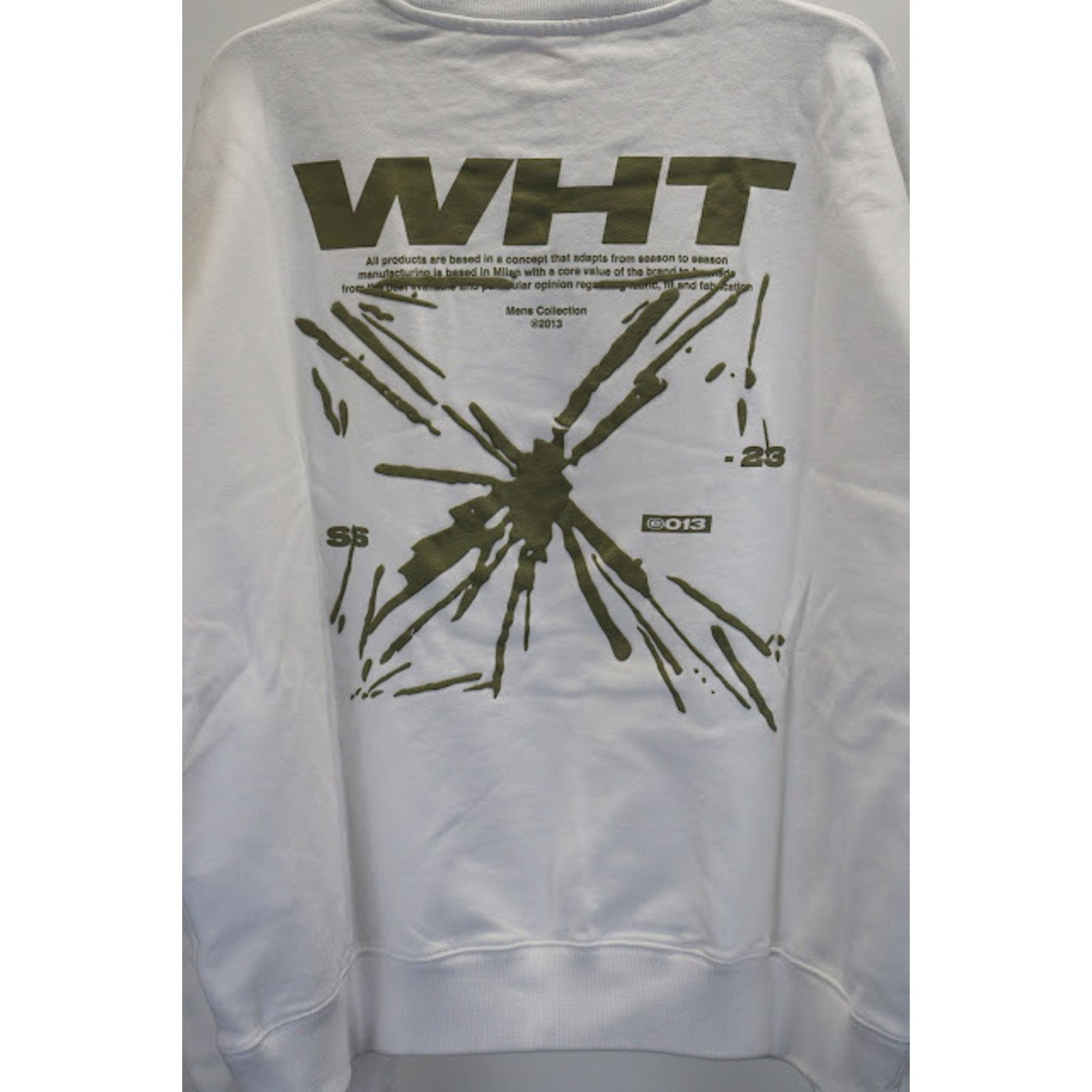 Off-White o1rshd1 Splash Arrow Skate Crewneck in White/Beige Size US M / EU 48-50 / 2 - 8 Thumbnail