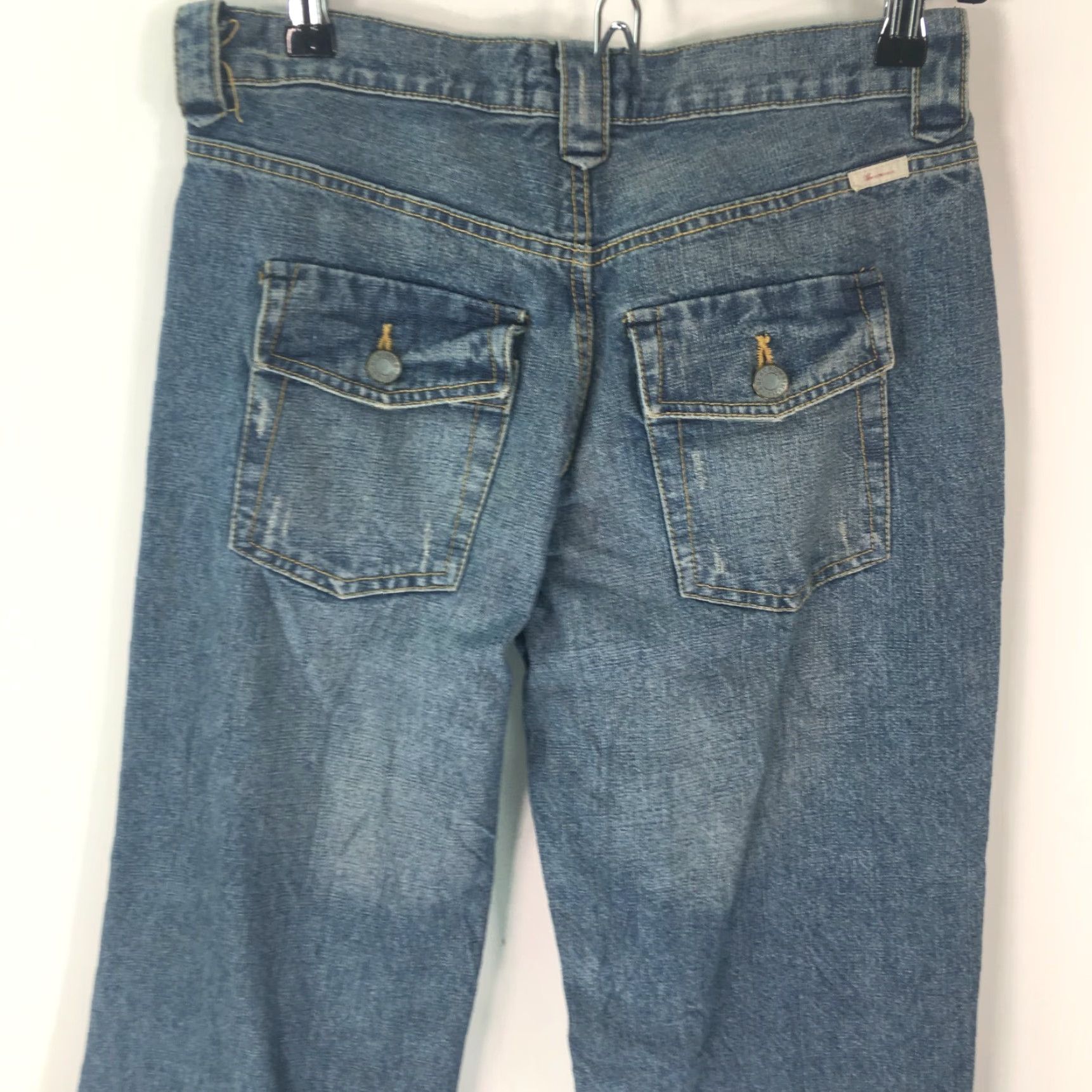 Abercrombie & Fitch Abercrombie & Fitch Womens Jeans Casual Flat Front Straight Blue Denim Size 0 R Pant Size 25" / US 0 / IT 36 - 7 Thumbnail
