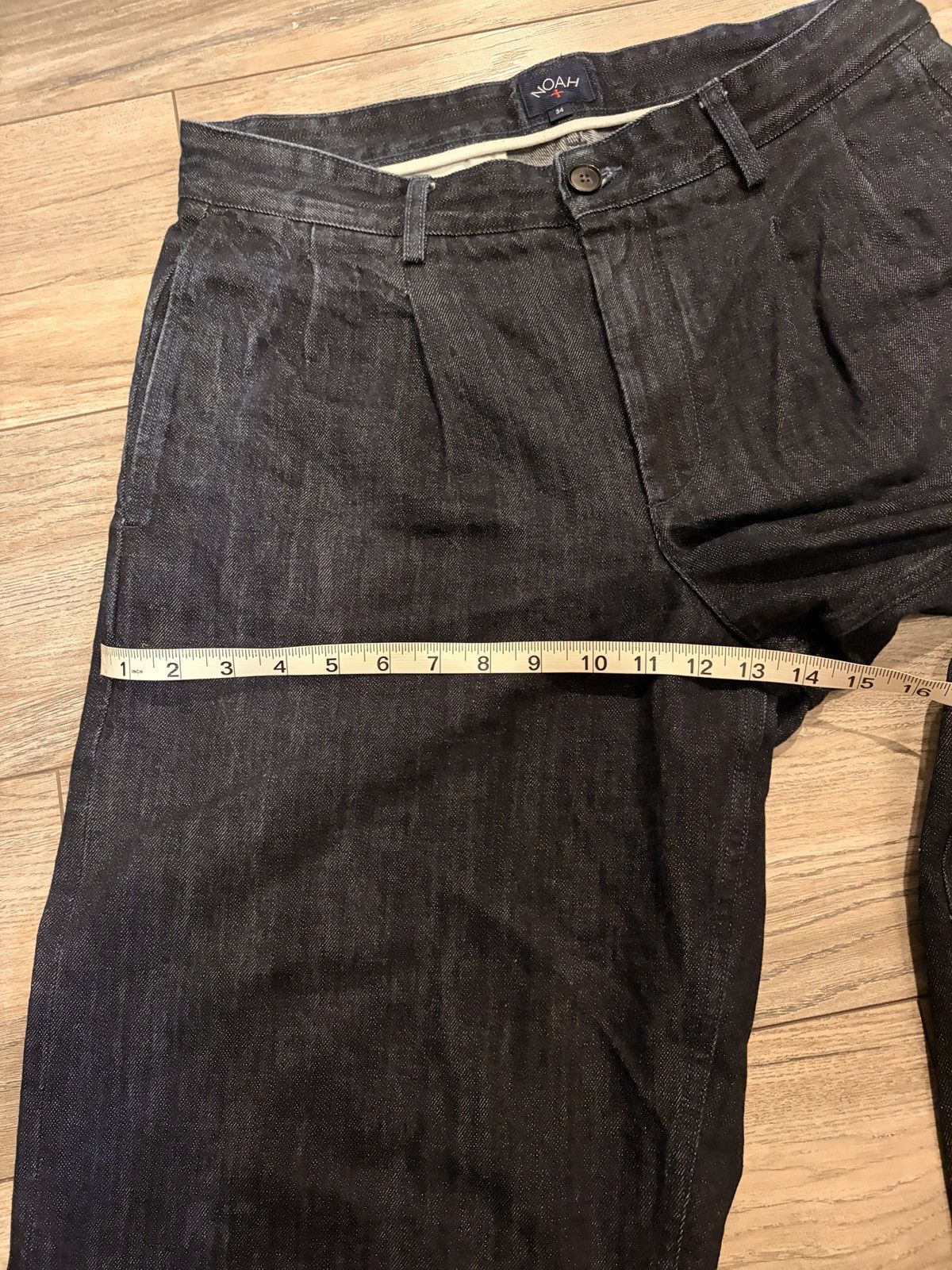 Noah Pleated Denim Pants Size US 34 / EU 50 - 6 Thumbnail