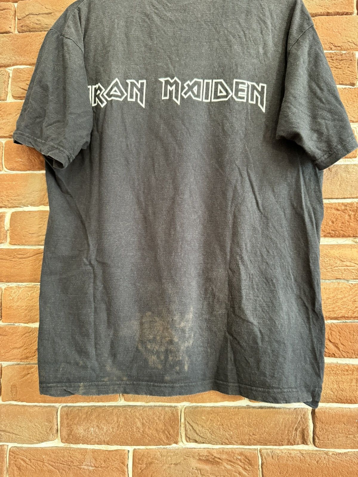Band Tees Vintage 90s Iron Maiden Washed Heavy Metal Band Tee Tour Size US L / EU 52-54 / 3 - 6 Thumbnail