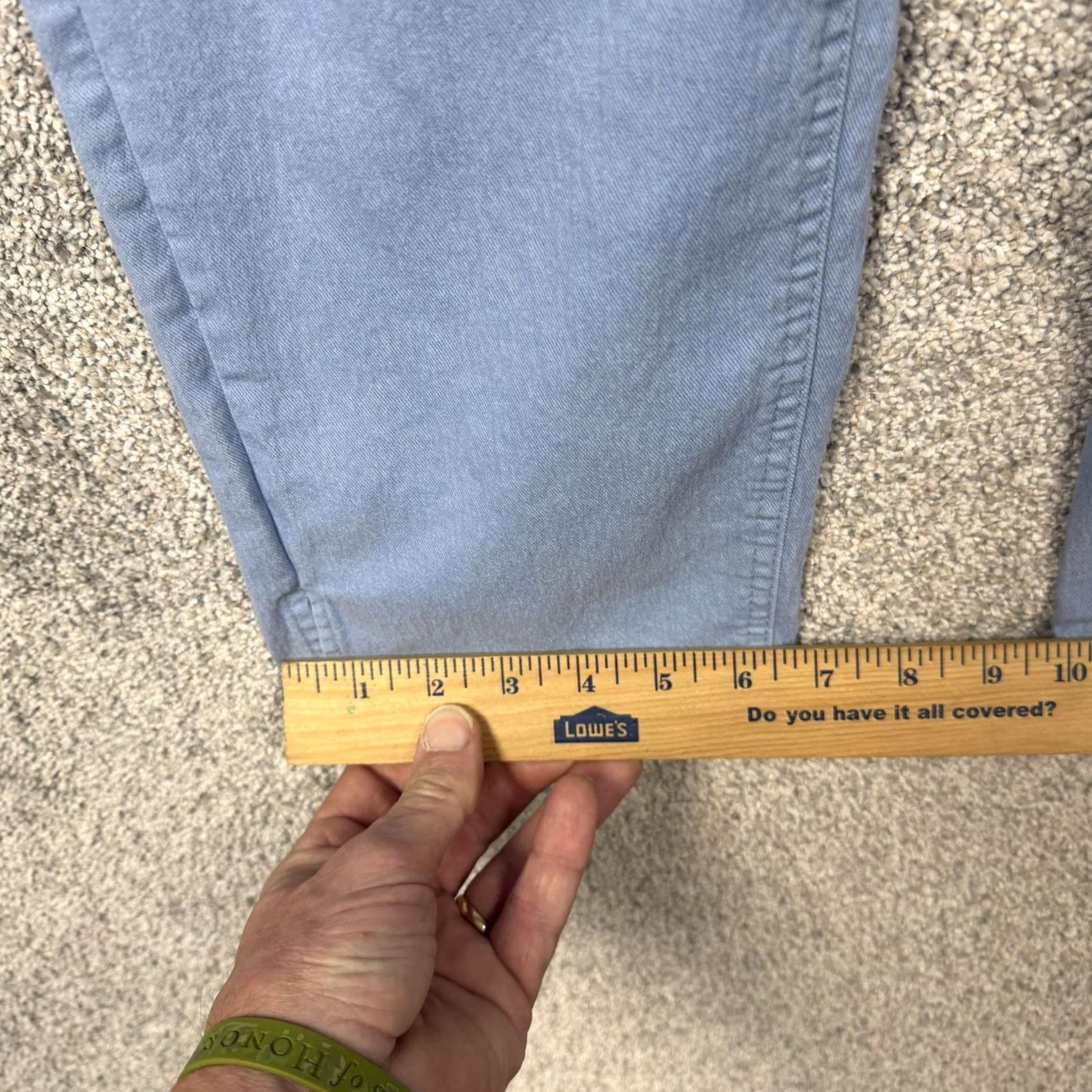 Denim & Co. Denim & Co Capri Jeans Womens 12P 33x22.5 Light Blue Stretch Denim Five-Pocket Capri Jeans Petite Summer Nautical Womens Size 34" / US 12 / IT 48 - 3 Thumbnail