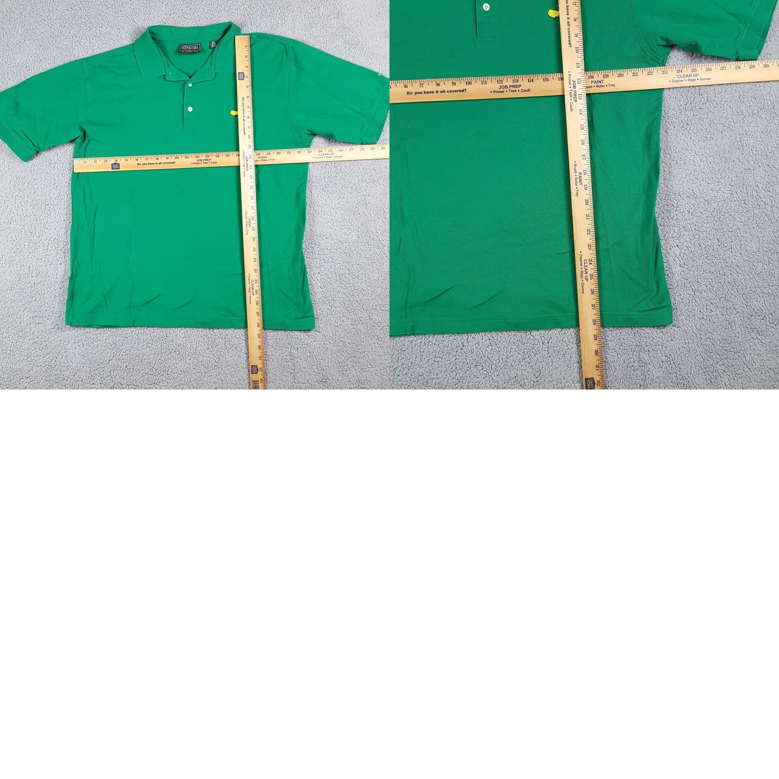 Vintage VINTAGE Masters Golf Polo Shirt Green XL Button Collar Logo - Adult Polo, Short Sleeve, Cotton, Regular Fit, 90s/Preppy/Surf Theme, Mens Size US XL / EU 56 / 4 - 8 Thumbnail