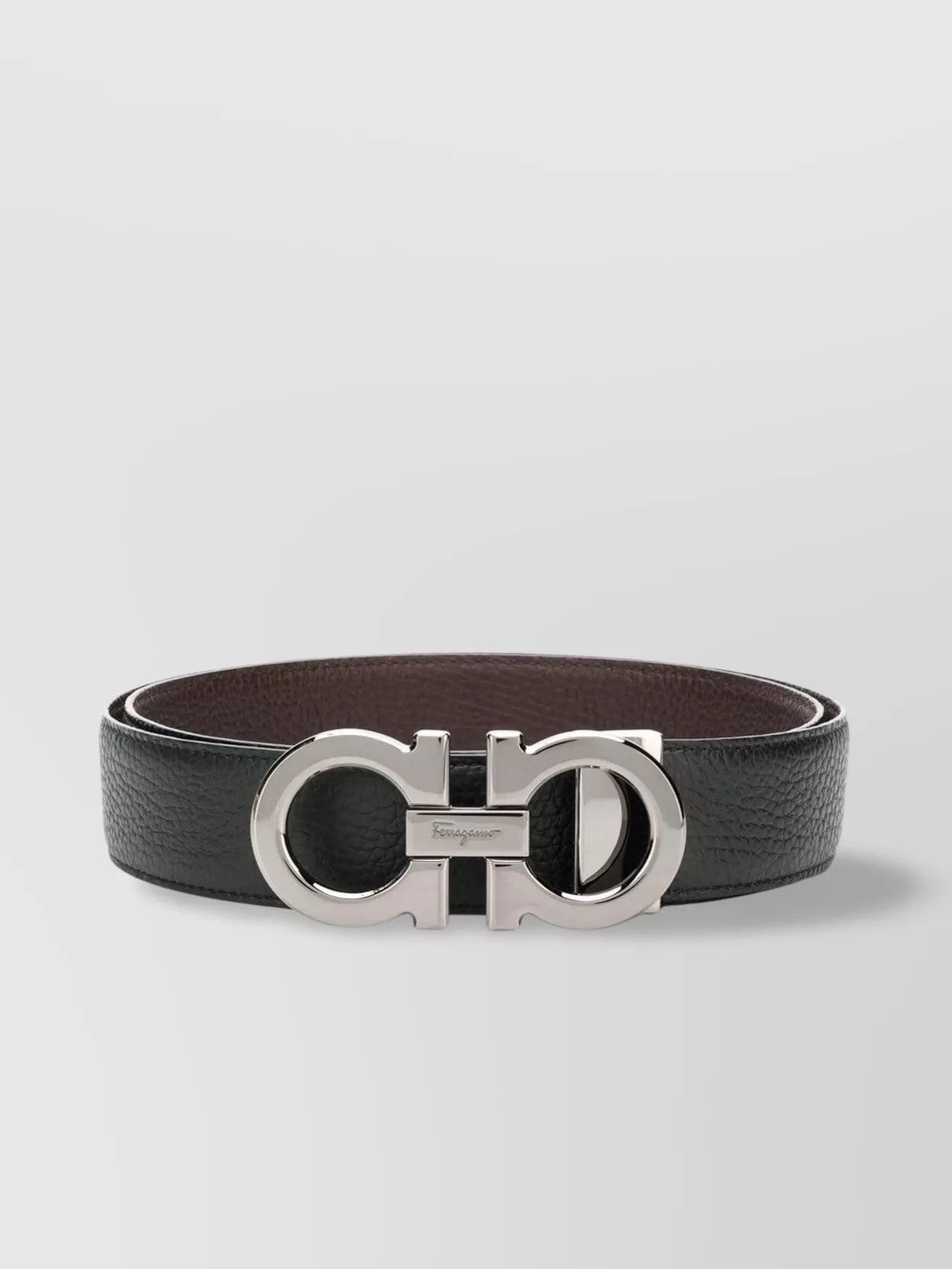 Salvatore Ferragamo o1s22i1n1025 Size: 115 / Reversible Belt in Brown Size 46 - 1 Thumbnail