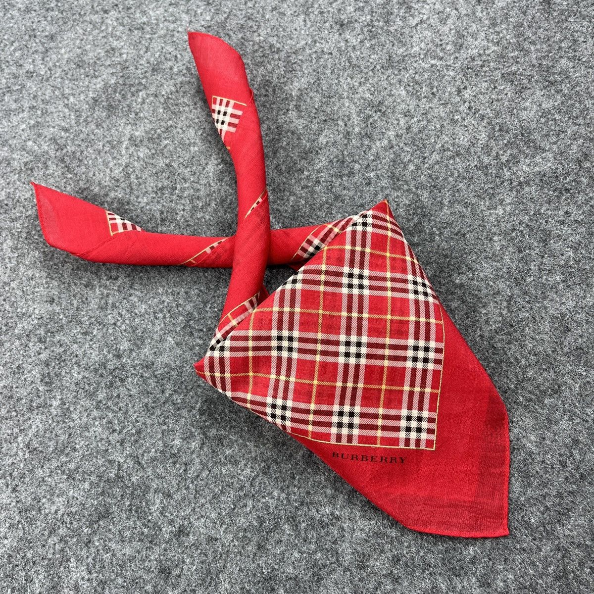 Vintage Burberry Handkerchief / Bandana / Neckerchief B1124 Size ONE SIZE - 8 Thumbnail