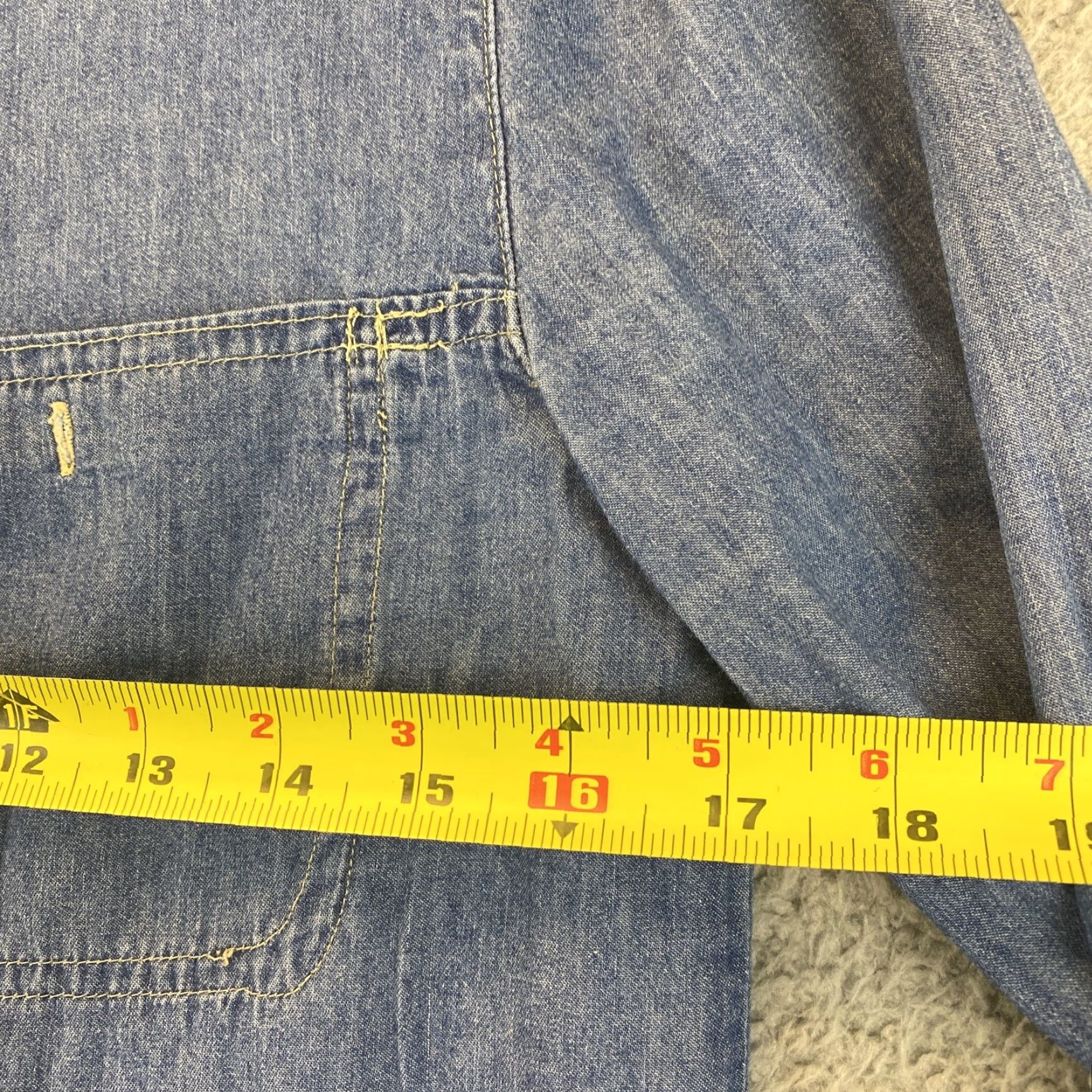 Denime Timing Denim Button-Up Shirt Dress Women’s Size S Blue Casual Long Sleeve Oversized Preppy Size S / US 4 / IT 40 - 5 Thumbnail