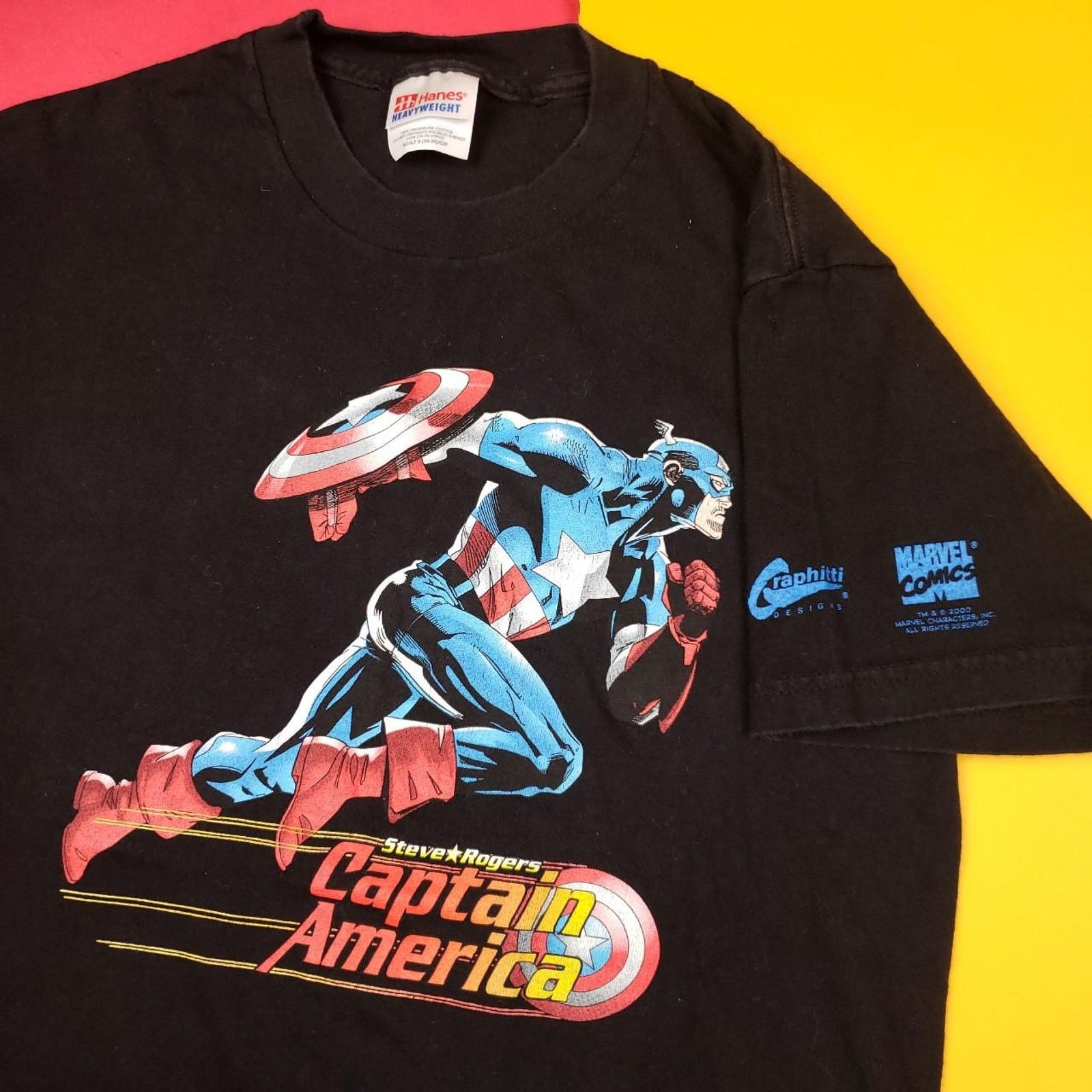 Marvel Comics Vintage Dead Stock Marvel Captain America T Shirt Size US S / EU 44-46 / 1 - 1 Thumbnail
