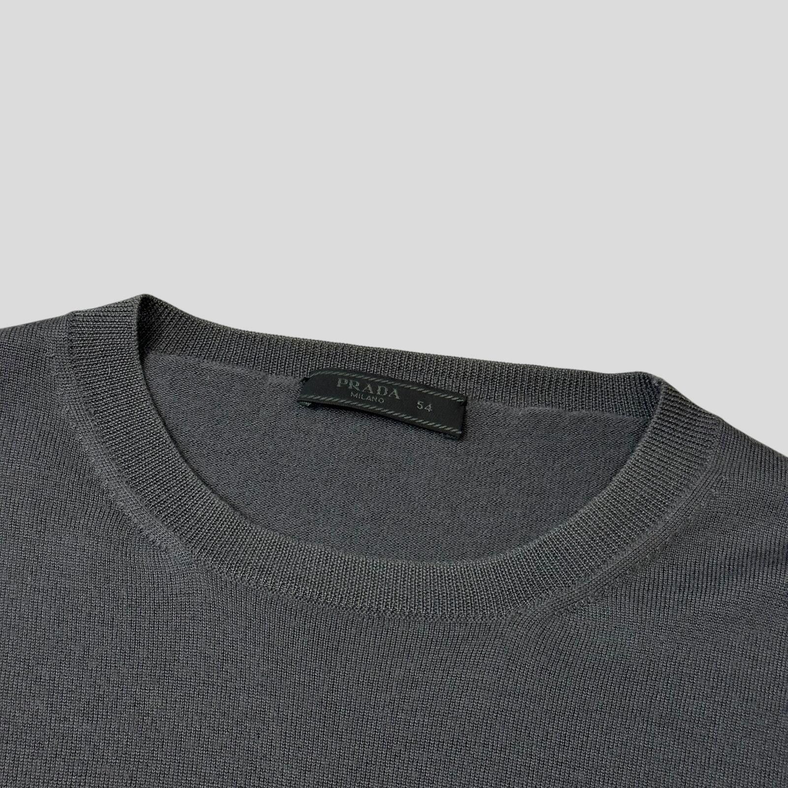 Prada Prada 2015 Tri-colour Virgin Wool Light Crewneck Jumper M/L Size US L / EU 52-54 / 3 - 3 Thumbnail