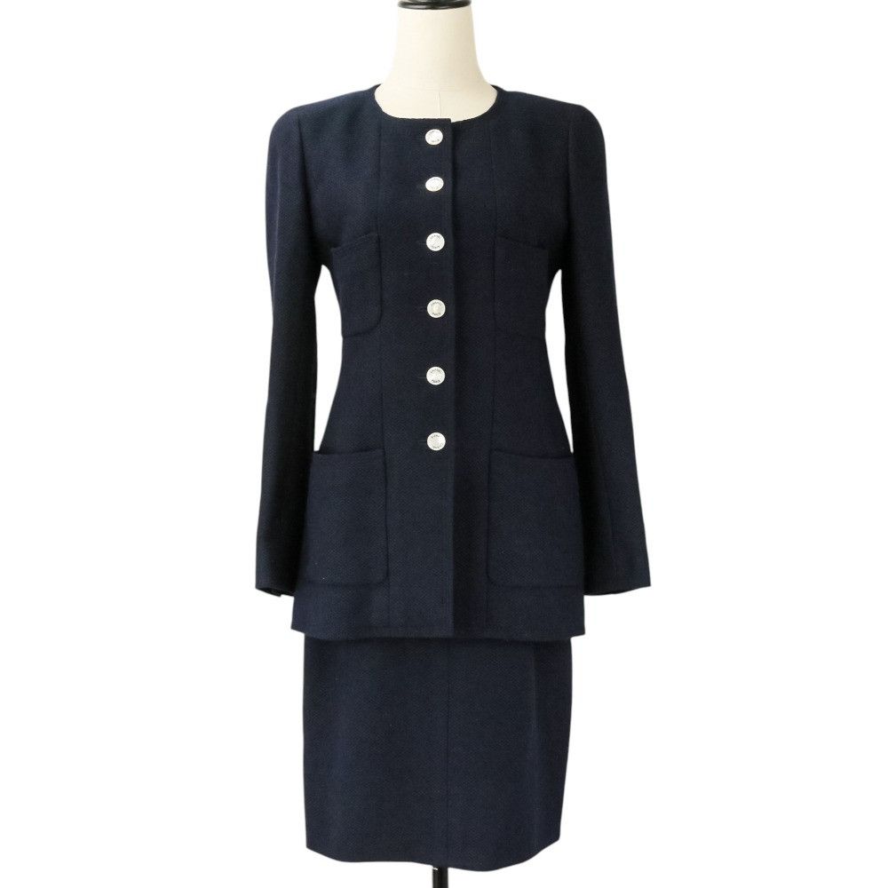 Chanel Chanel Chanel Tweed Setup Textile Suits P07188 DUTY FREE for USA Size ONE SIZE - 1 Thumbnail