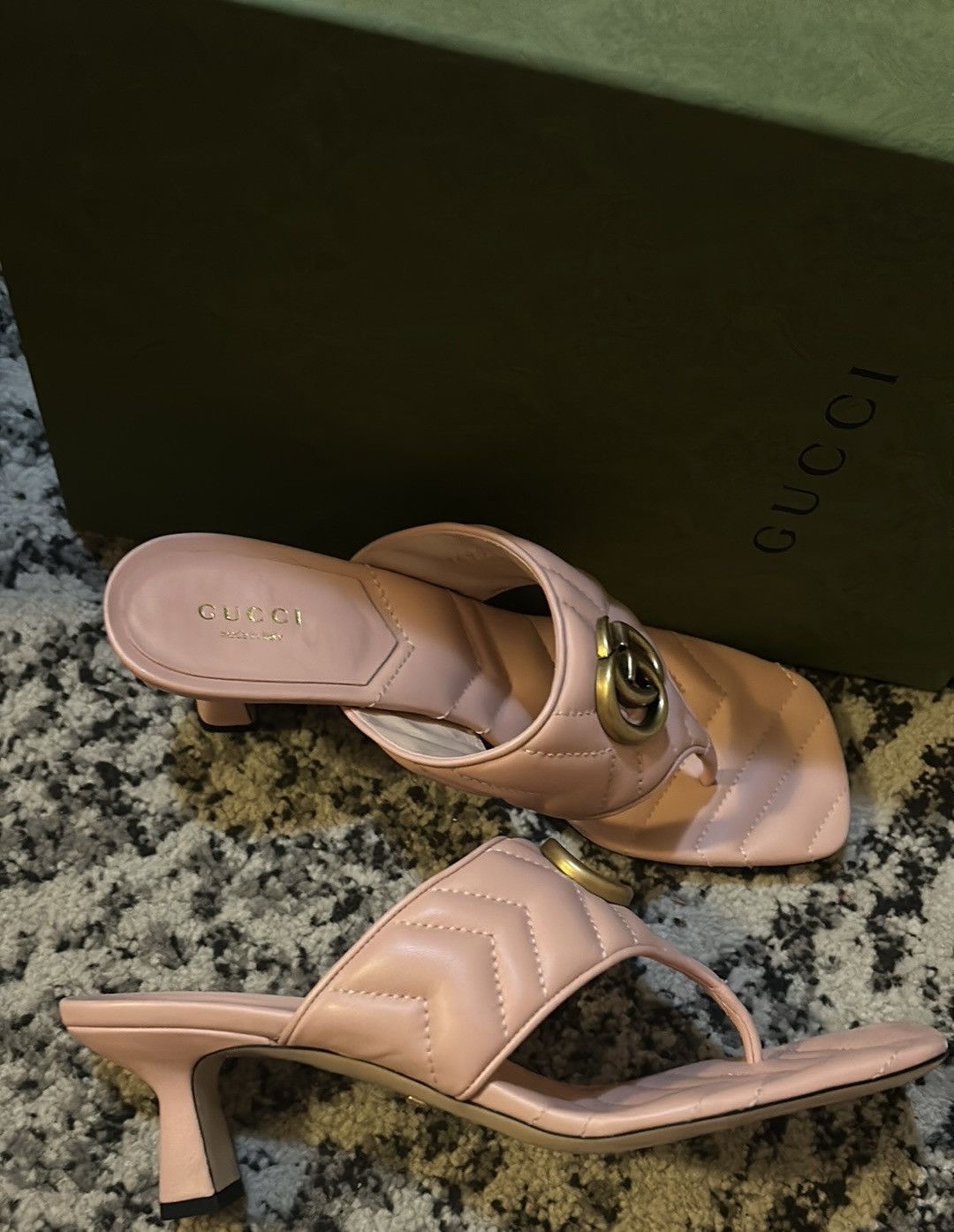 Gucci Gucci Double G Thong Sandal Mules Perfect Pink size 38.5 Size US 8.5 / IT 38.5 - 5 Thumbnail