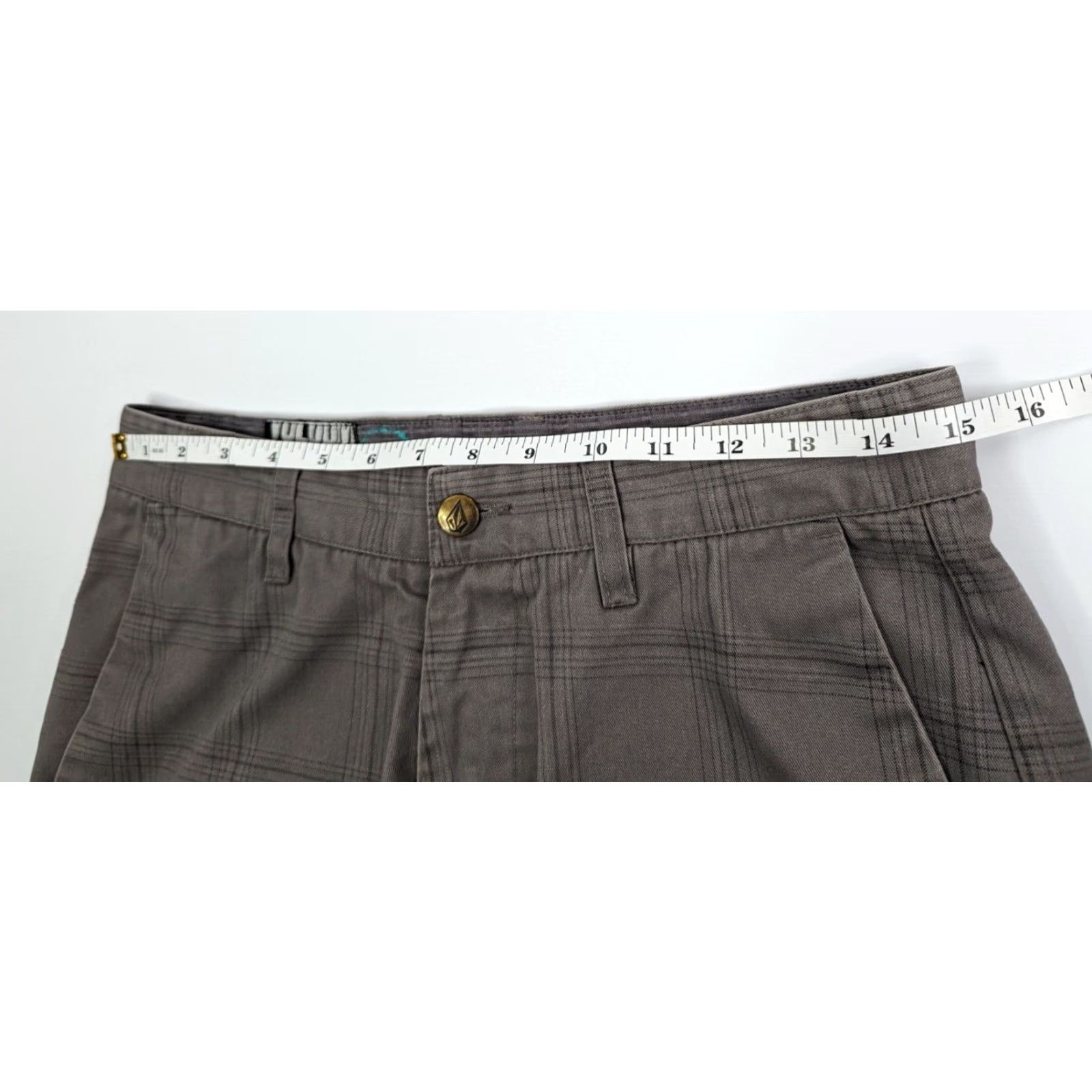 Volcom Volcom Plaid Chino Shorts Men's Size 30 Gray Frickin Skater Skateboard Size US 30 / EU 46 - 5 Thumbnail