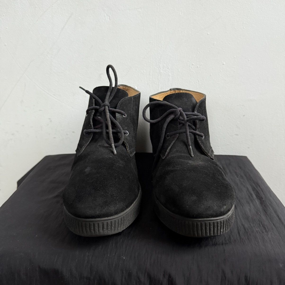 A.P.C. A.P.C. Black Suede Lace Up Boots Size US 9 / EU 42 - 4 Thumbnail