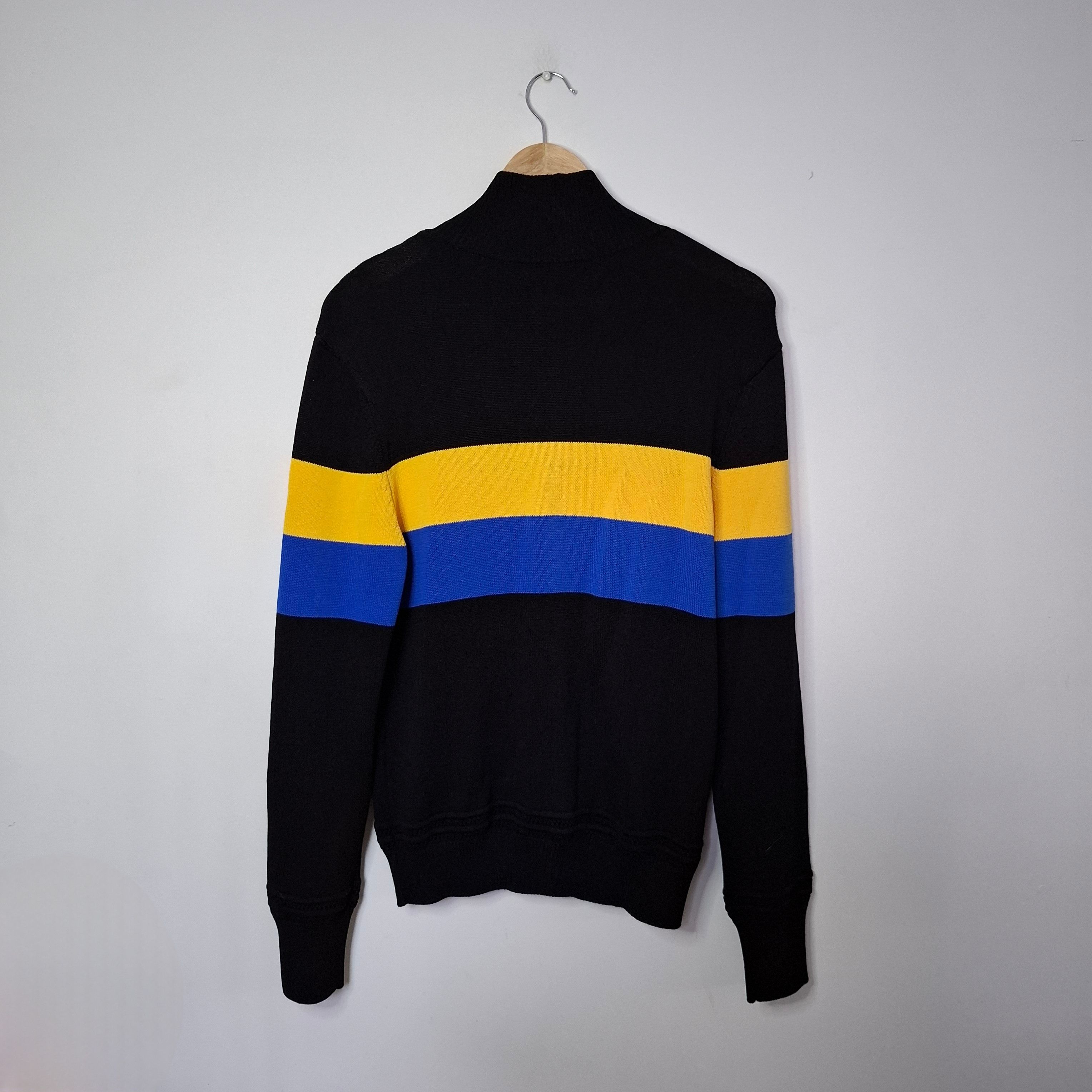 Wales Bonner Wales Bonner Saint Jones Emory Zip Up Striped Sweater Size US S / EU 44-46 / 1 - 2 Thumbnail