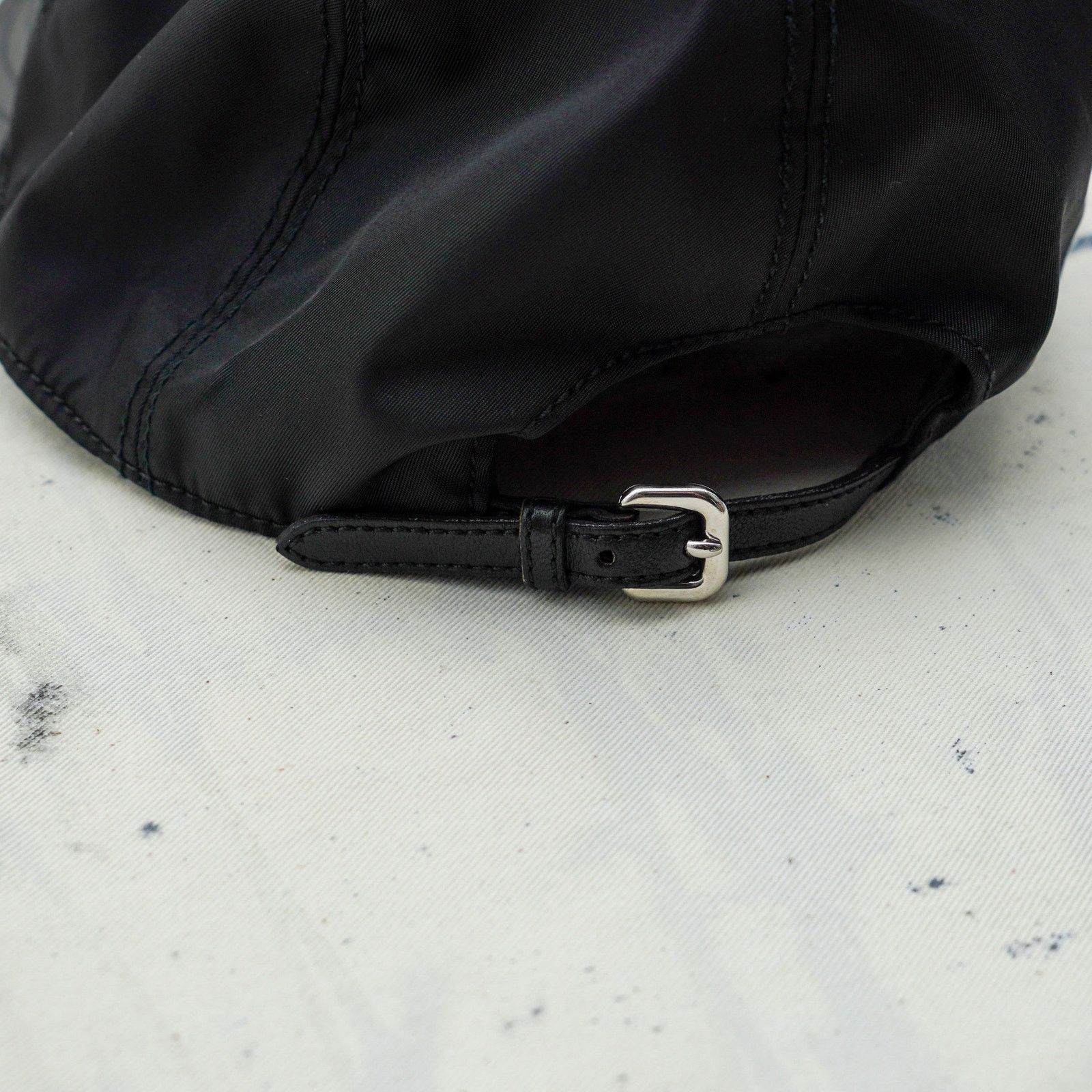 Prada Prada black nylon embroidered logo sport baseball cap hat Size ONE SIZE - 5 Thumbnail