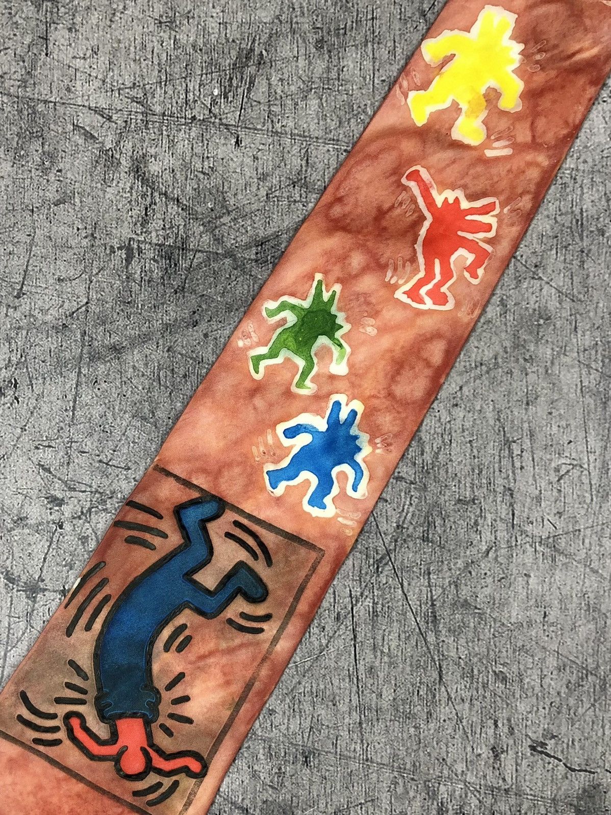 Keith Haring Vintage Keith Haring 1Of1 Handmade Tie Size ONE SIZE - 1 Thumbnail