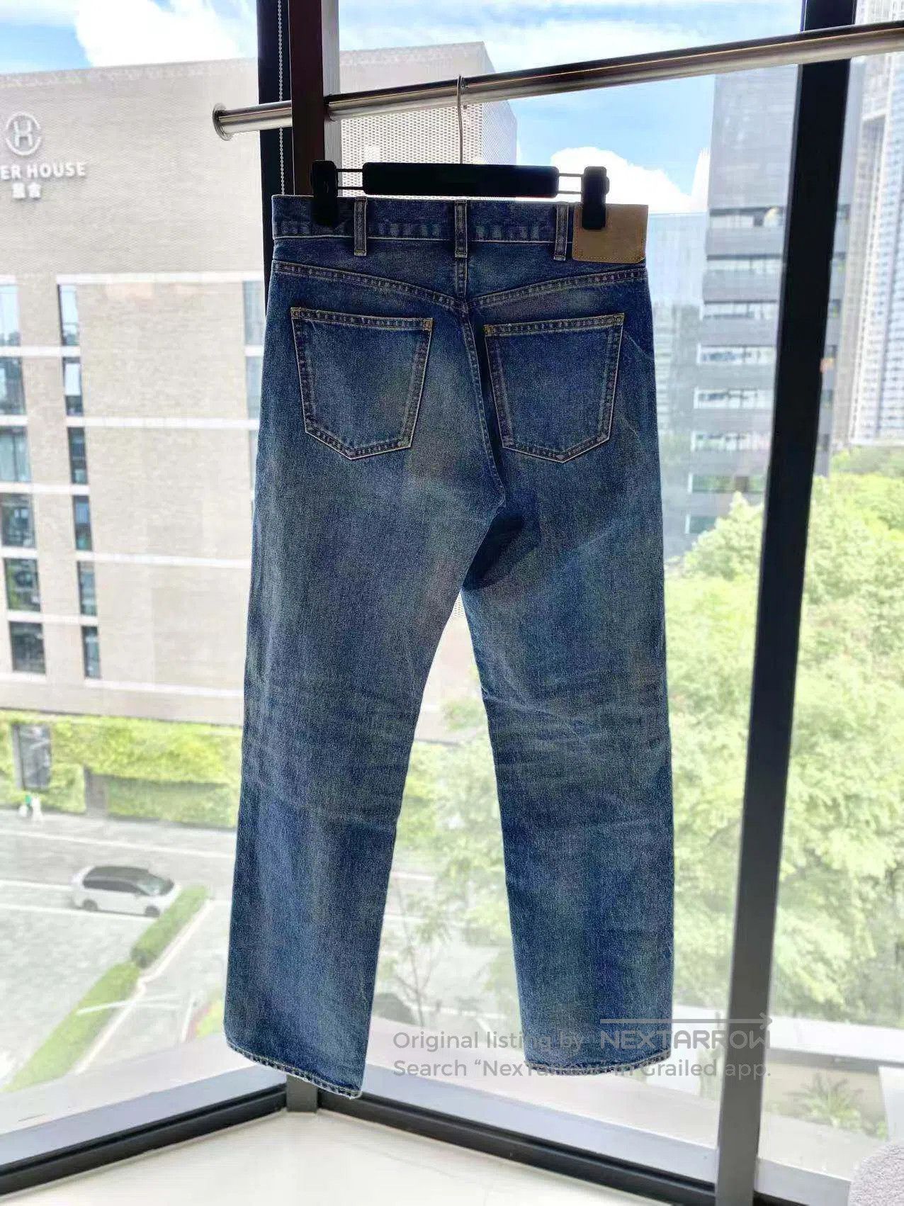 Celine Celine Leather brand washed jeans| Size 26" / US 2 / IT 38 - 3 Thumbnail
