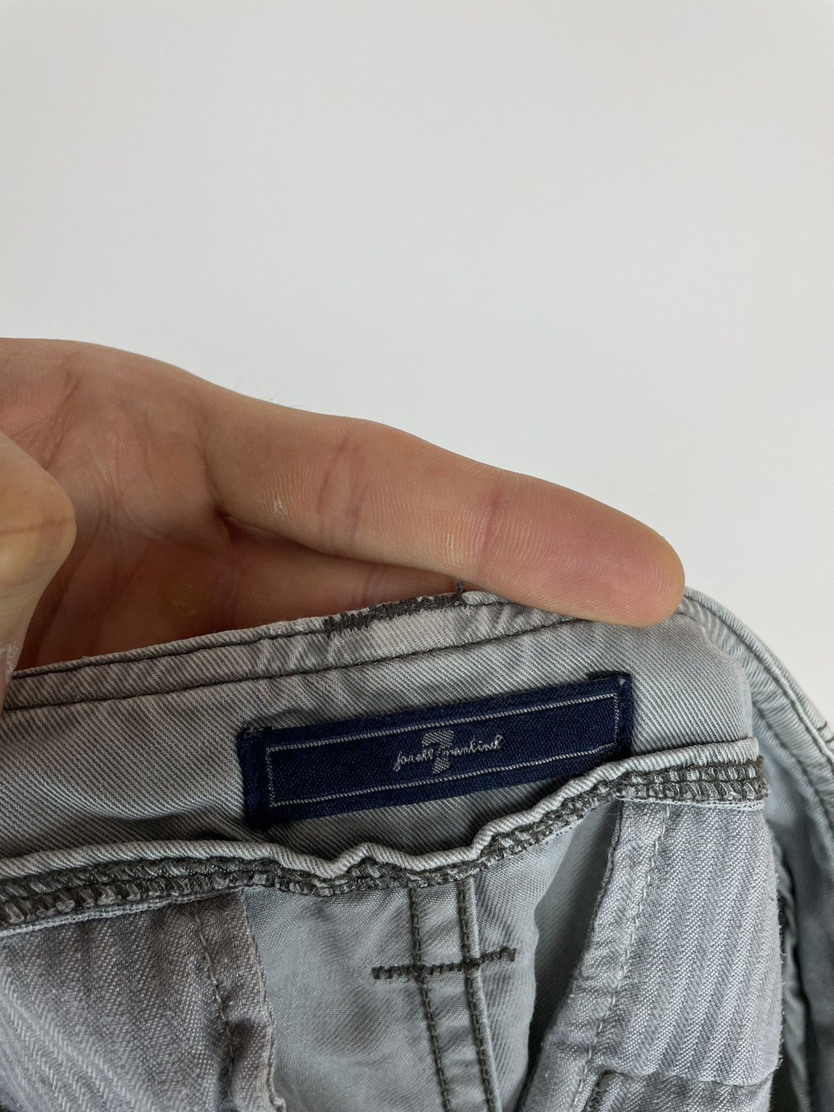 7 For All Mankind For All Mankind Joggers Pants Lyocell Washed Grey size 32 Size 28" / US 6 / IT 42 - 13 Thumbnail