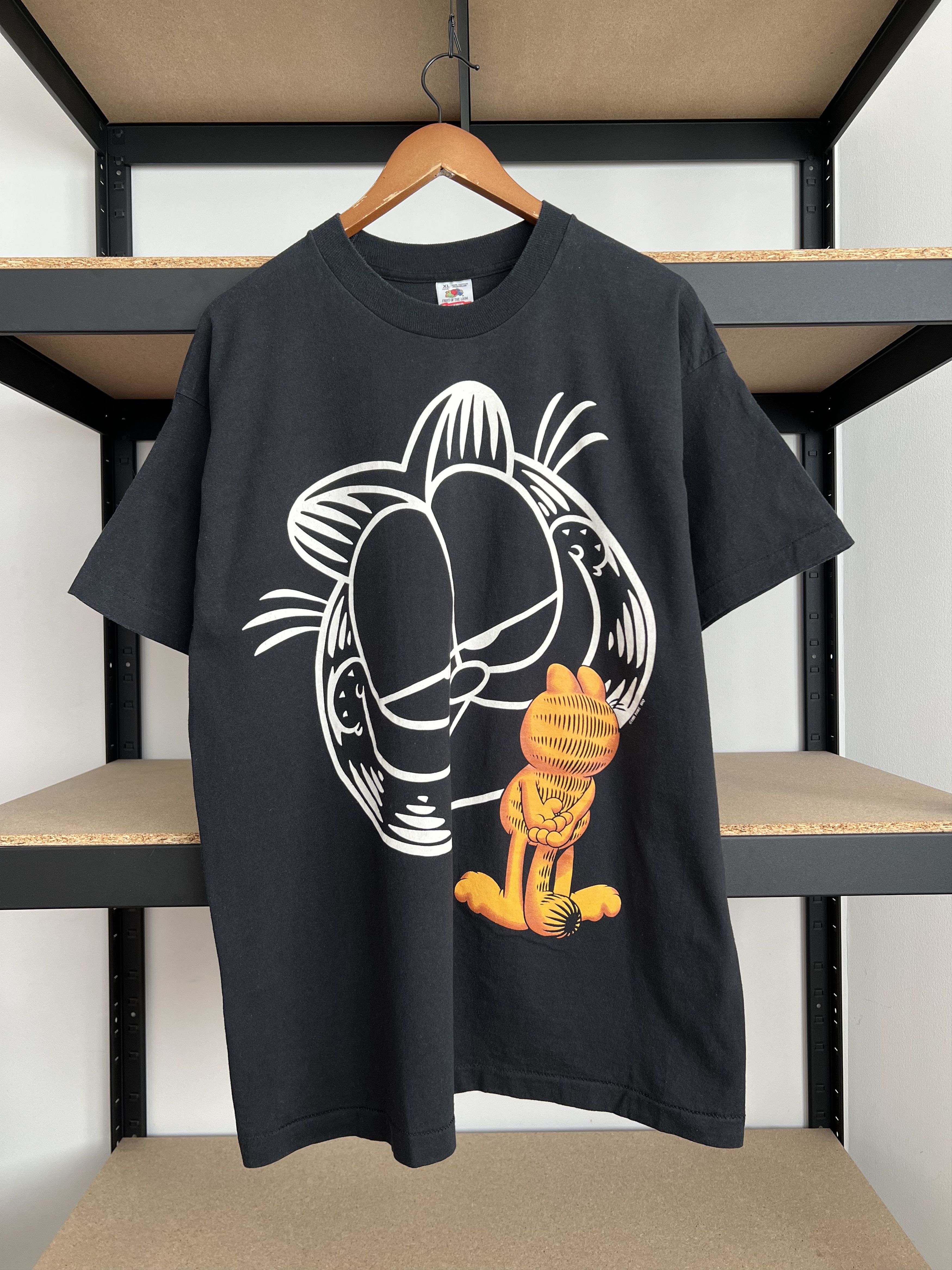 Cartoon Network Vintage 1995 Garfield Cartoon Movie Black T-shirt Size US XL / EU 56 / 4 - 1 Thumbnail