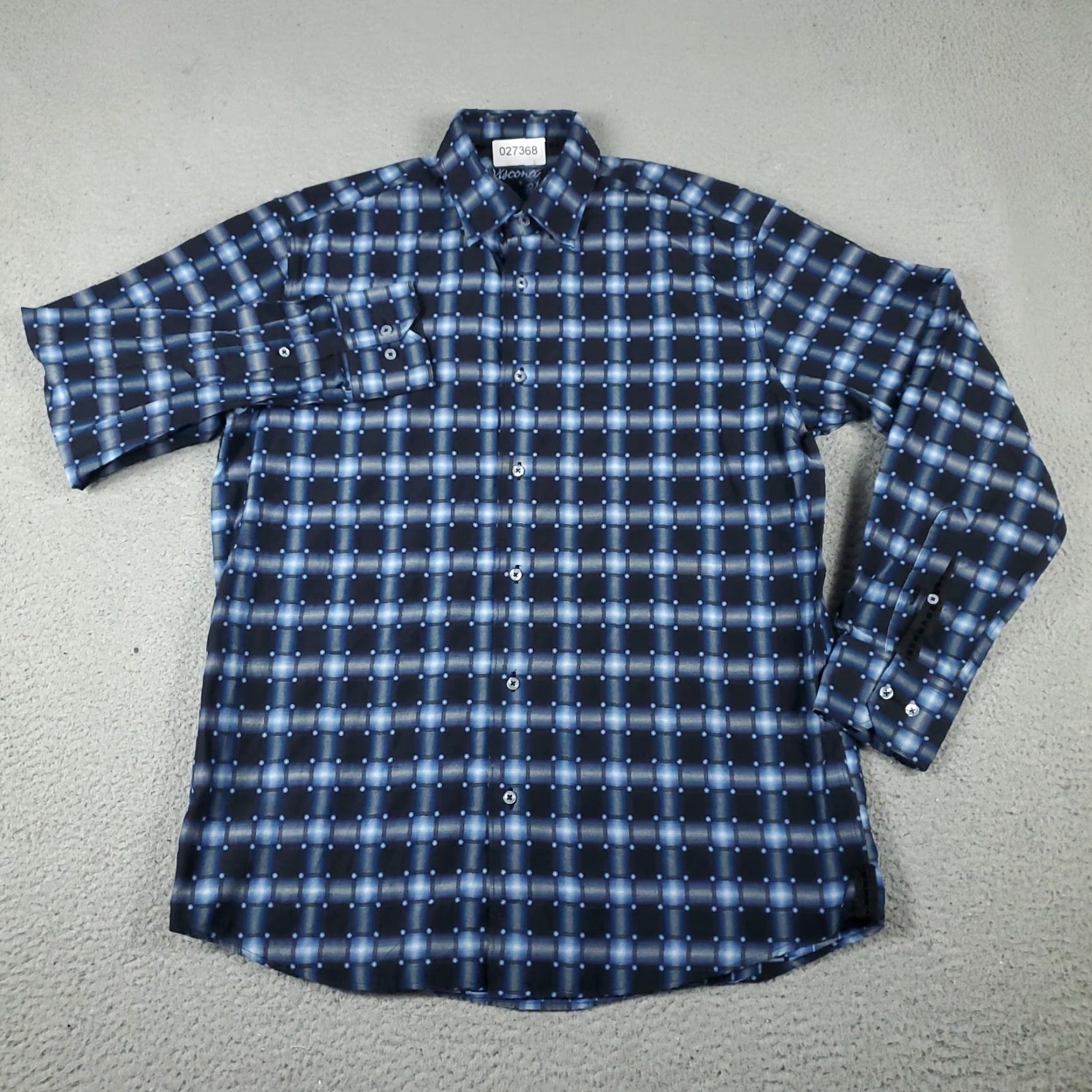 Luchiano Visconti Luchiano Visconti Shirt Adult Medium Blue Button-Up Long Sleeve Cotton Mens Size US M / EU 48-50 / 2 - 2 Thumbnail