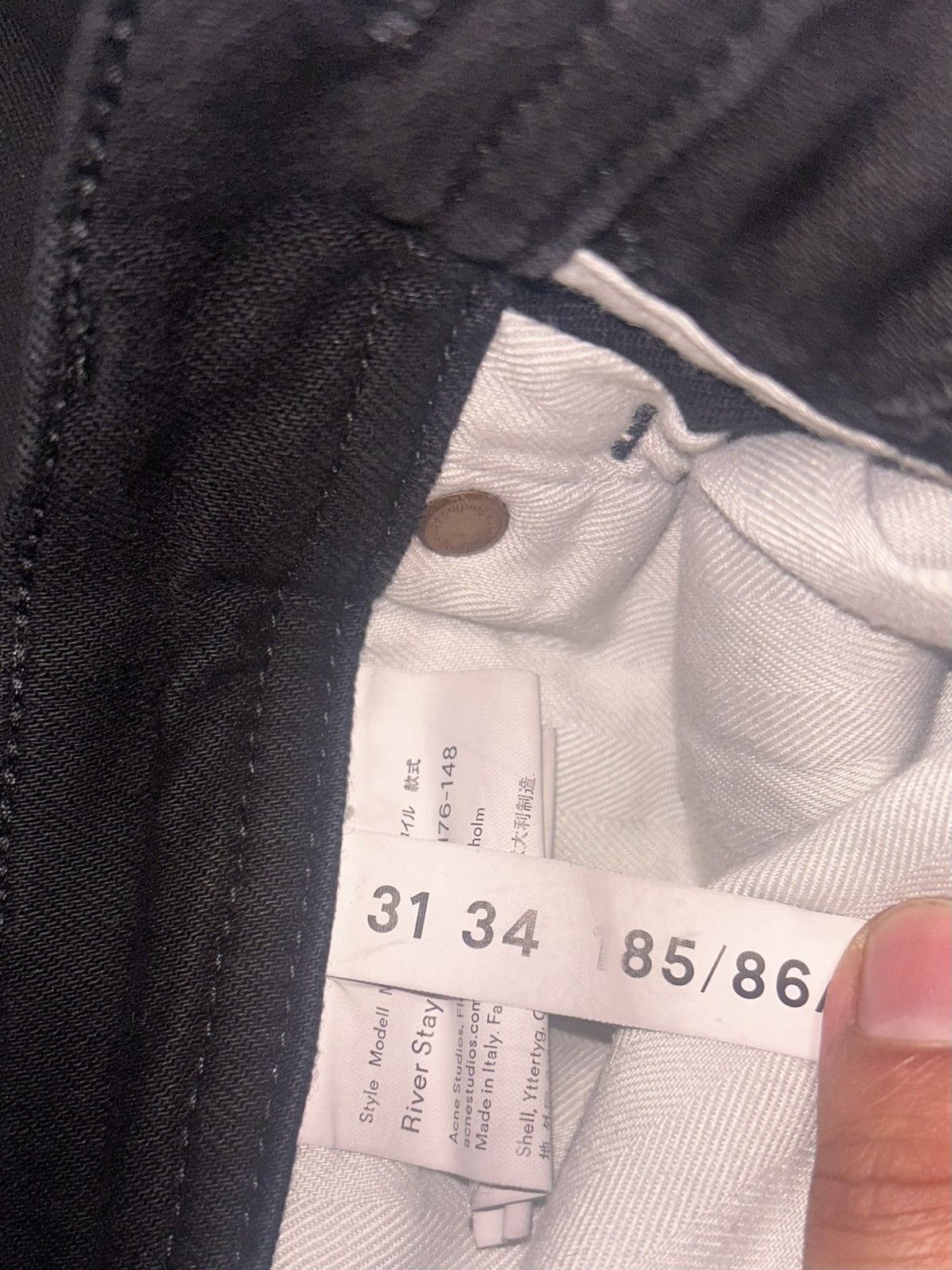 Acne Studios Black Acne Studios Jeans Size US 32 / EU 48 - 6 Thumbnail