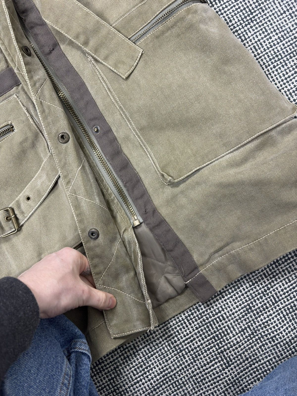 Japanese Brand Bondage cargo parka coat jacket faux fur harajuku japan Size L / US 10 / IT 46 - 9 Thumbnail
