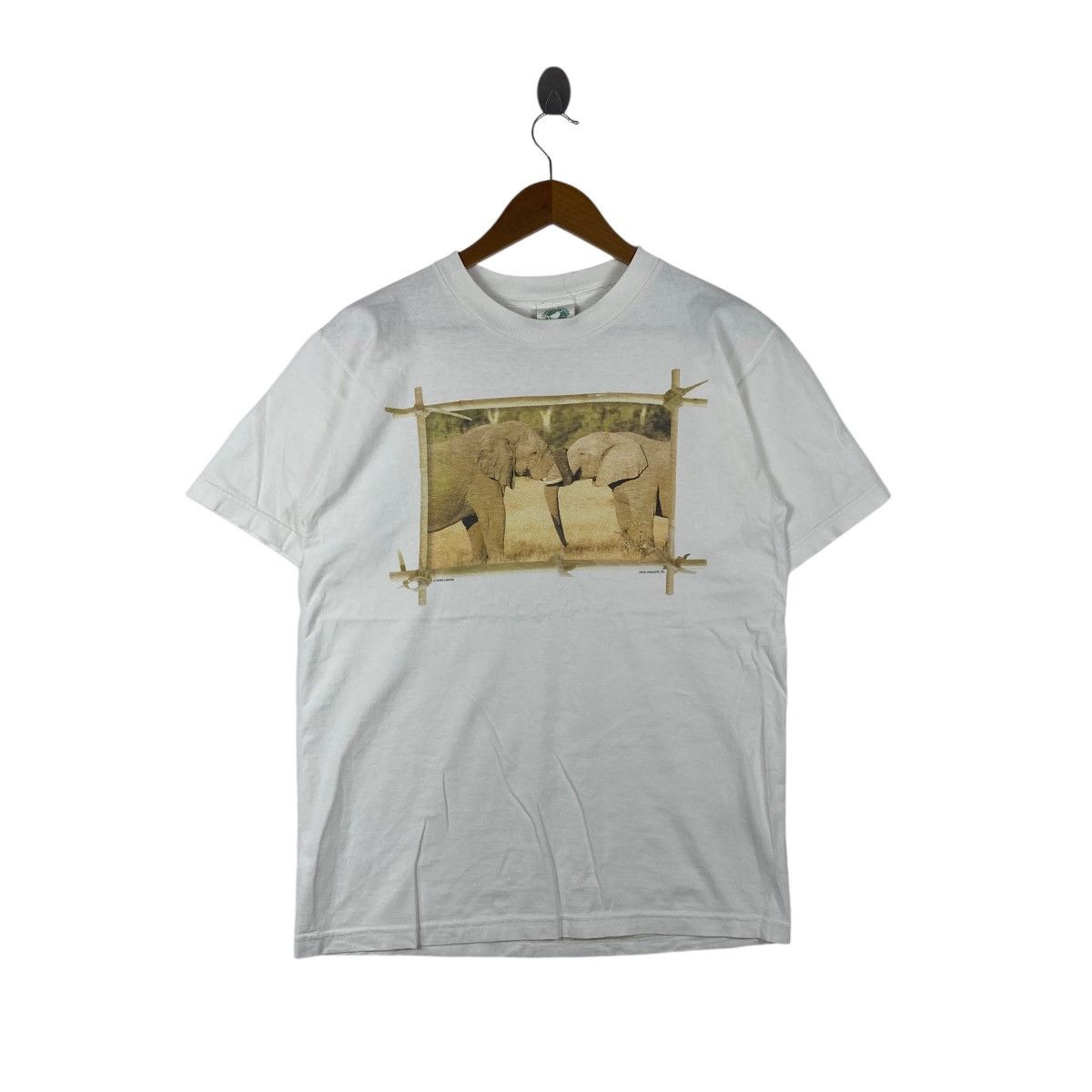 Vintage Vintage FRANS LANTING PHOTOGRAPHER Fotofolio Elephant Tee Size M / US 6-8 / IT 42-44 - 1 Thumbnail