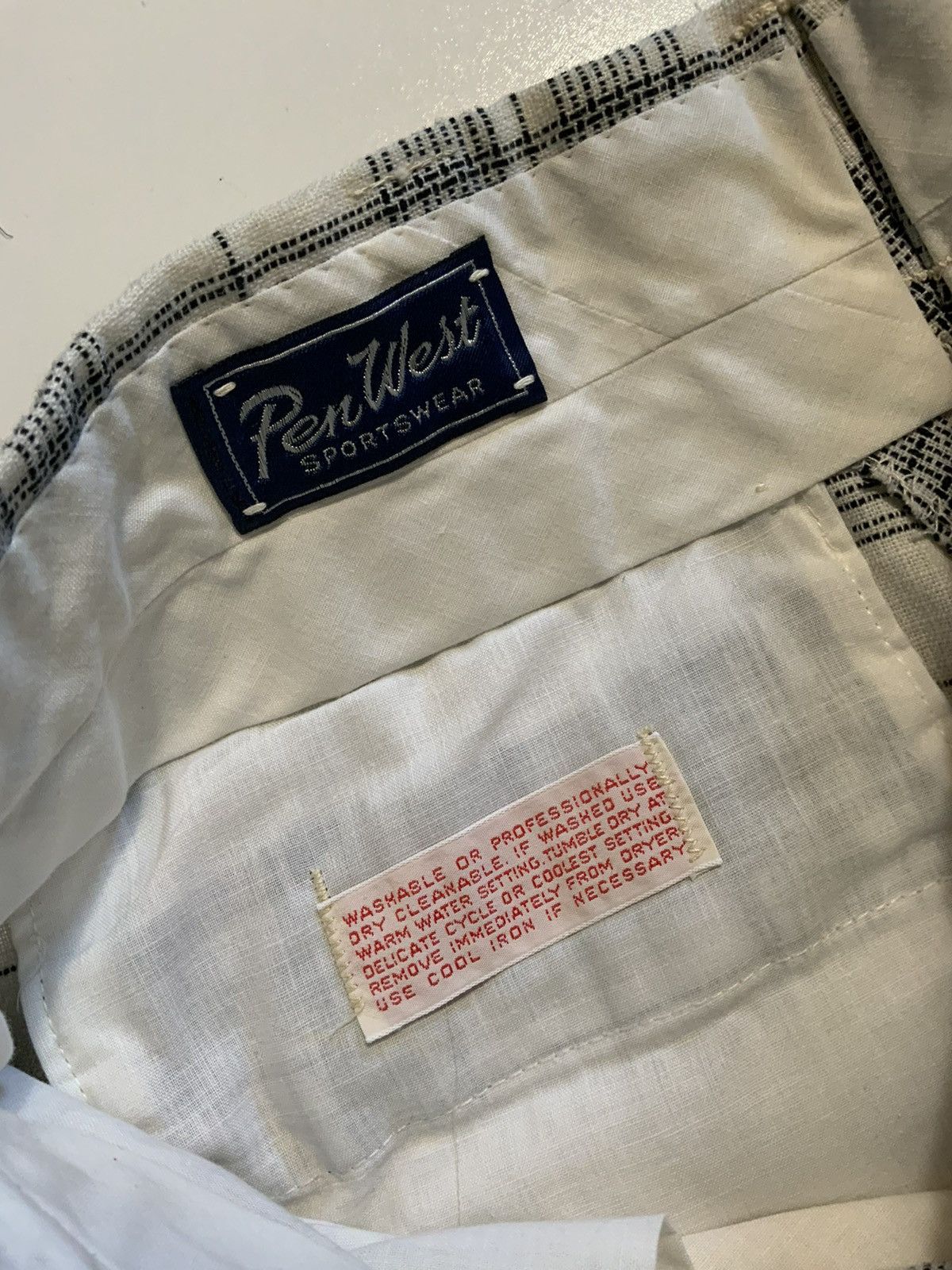 Vintage 70s PenWest Western Leisure Rockabilly Plaid Cowboy Pants Size US 32 / EU 48 - 4 Thumbnail