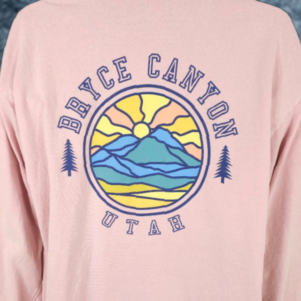 Gildan Bryce Canyon National Park T Shirt Mens Size XL Pink Utah Travel Destination Tee Size US XL / EU 56 / 4 - 1 Thumbnail