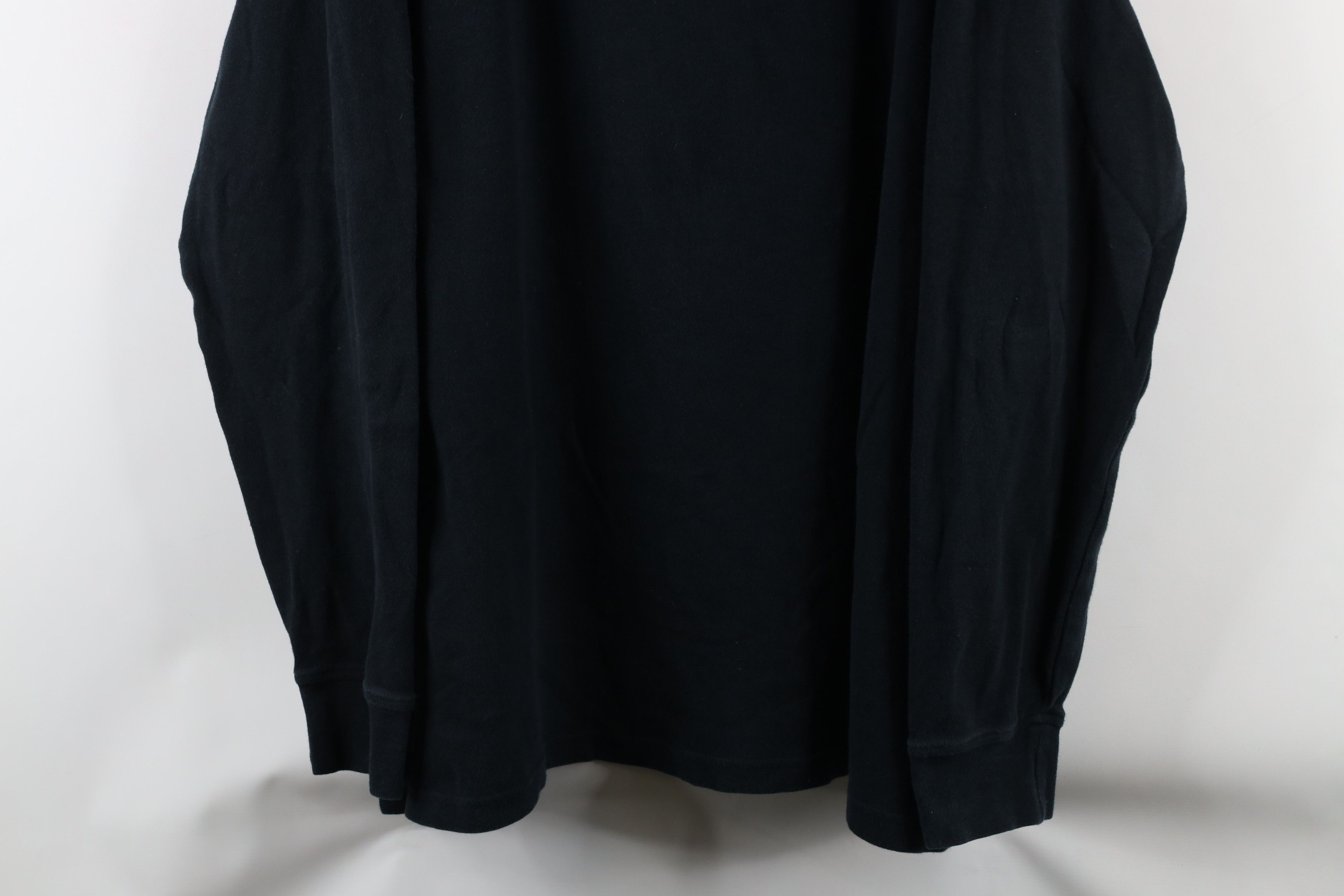 Cabelas × Vintage Vintage 90s Cabelas Long Sleeve Mock Neck T-Shirt Black Size US XXL / EU 58 / 5 - 3 Thumbnail