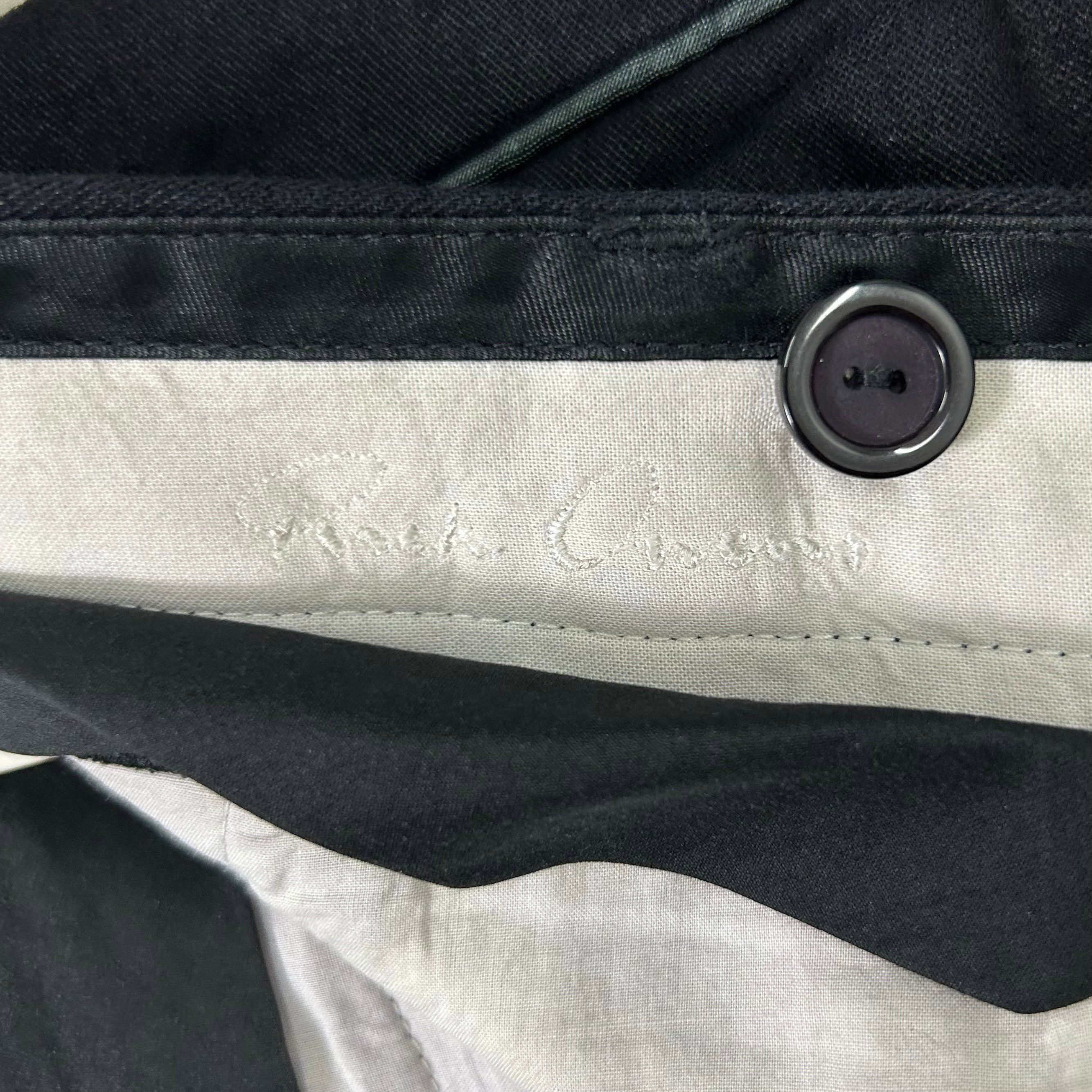 Rick Owens Rick Owens Black Linen Three-Quarter Pants Size US 30 / EU 46 - 4 Thumbnail