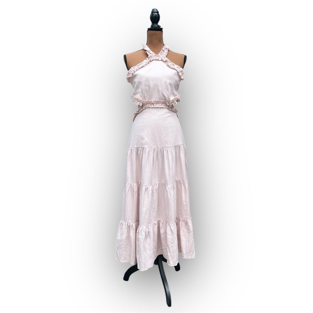 Anthropologie Margo Baridon x Anthropologie Ruffle Accented Halter Tie Max Size XS / US 0-2 / IT 36-38 - 1 Thumbnail