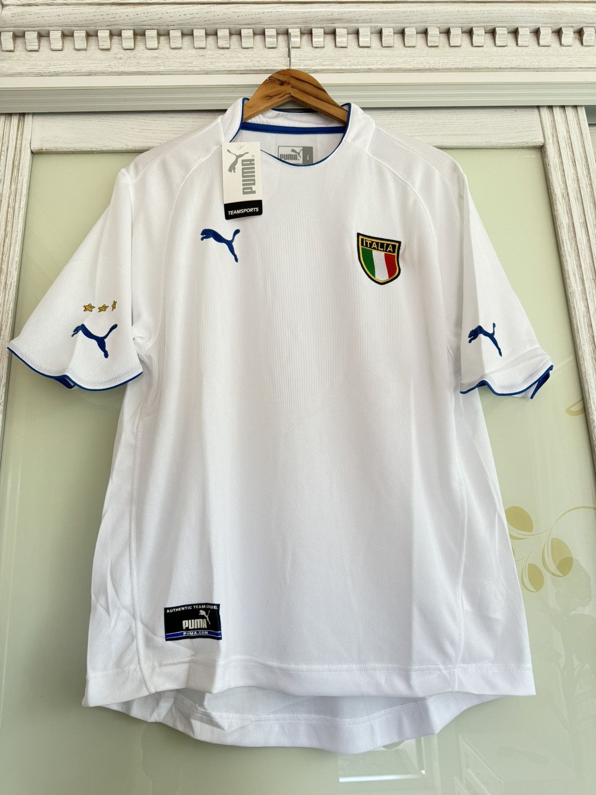 Puma × Vintage Vintage Italy 2003-2004 Away Soccer Jersey Football Shirt Size US L / EU 52-54 / 3 - 6 Thumbnail