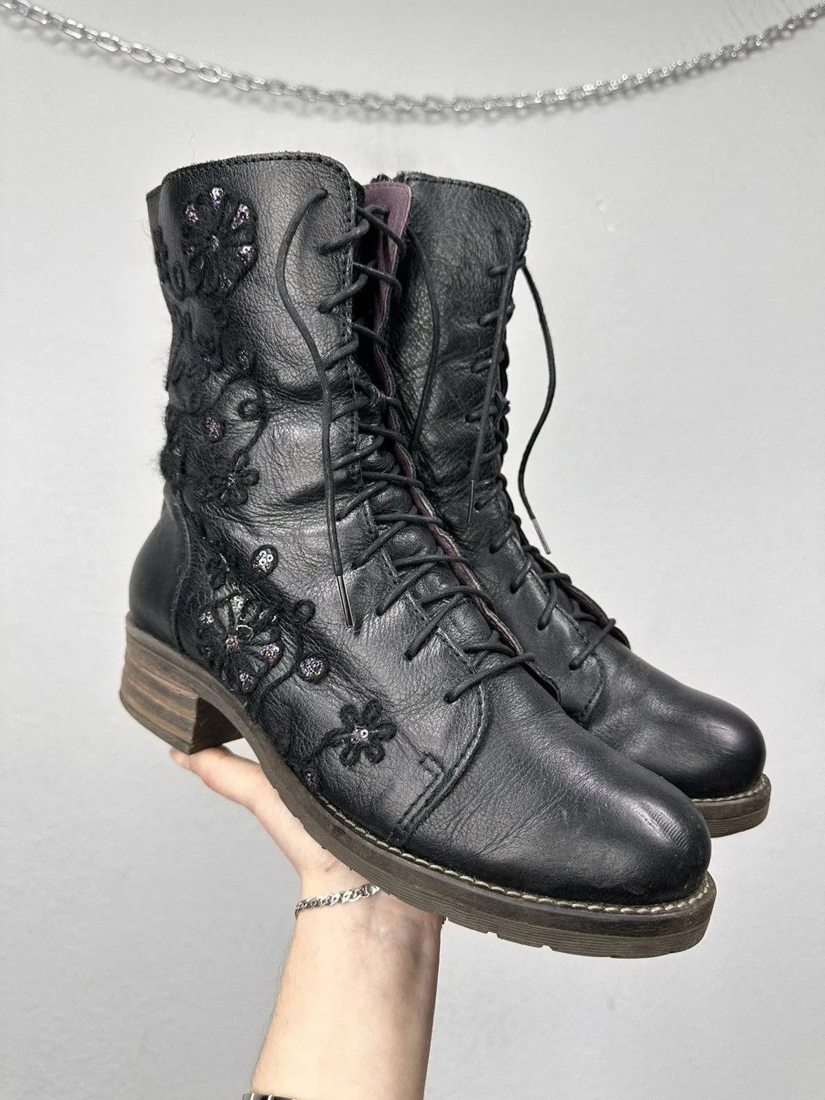 A.S.98 Vintage Leather Boots Hysteric Glamour AS 98 Style GOA Size US 9 / EU 42 - 1 Thumbnail