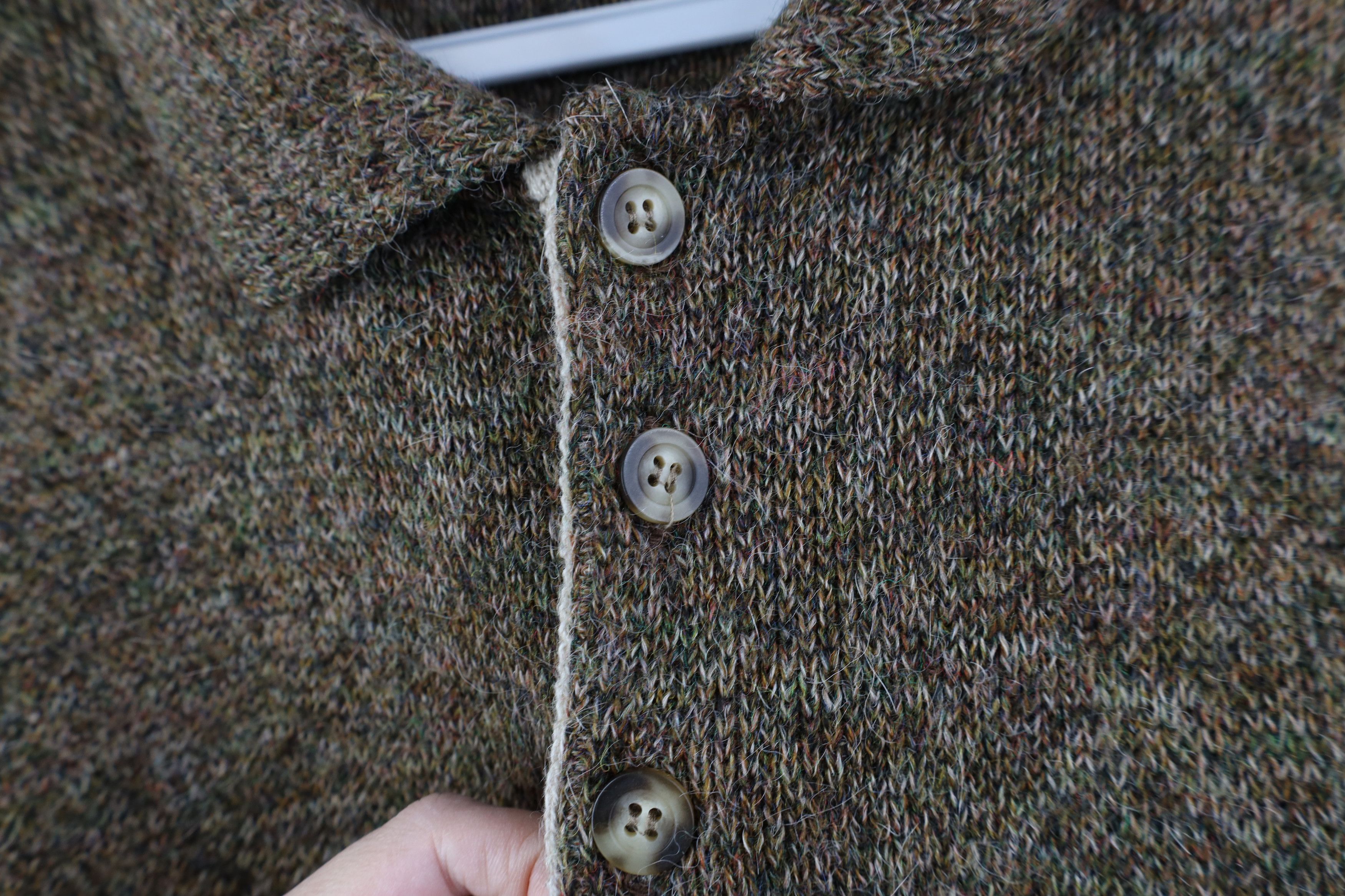 Vintage Vintage 90s Streetwear Knit Collared Sweater Earth Tone Size US L / EU 52-54 / 3 - 4 Thumbnail